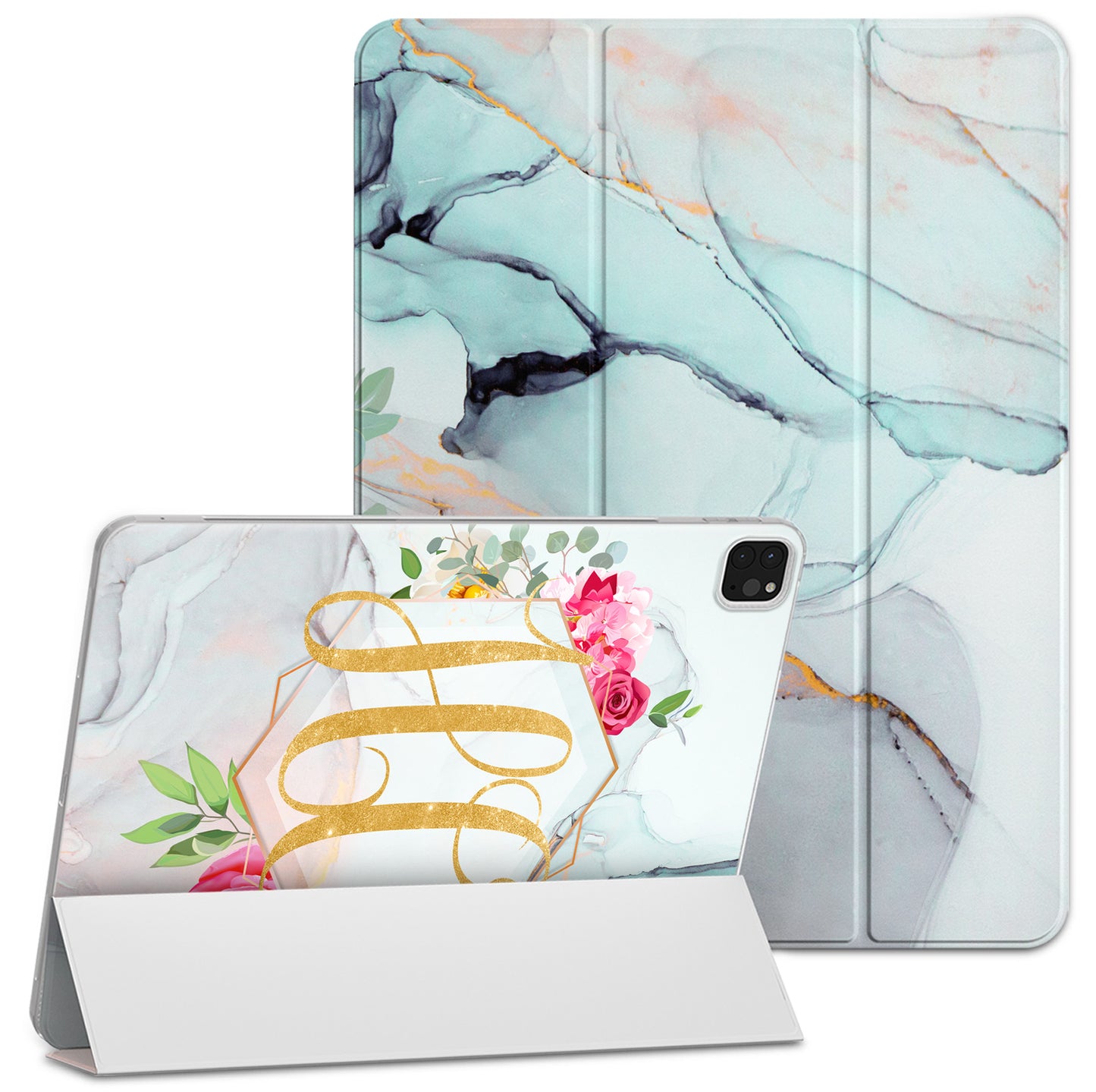 Cavka Apple iPad Smart Cover Floral Marble