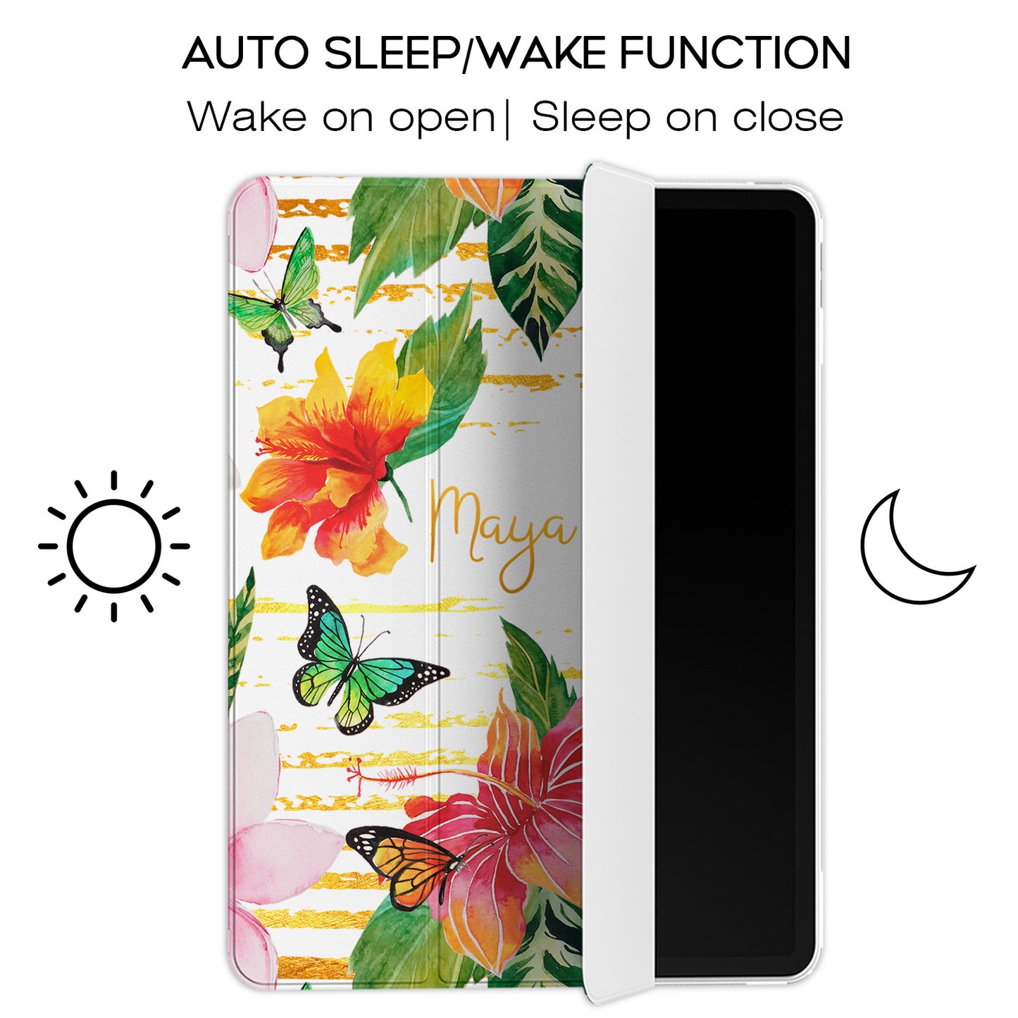Cavka Apple iPad Smart Cover Tropical Flowers