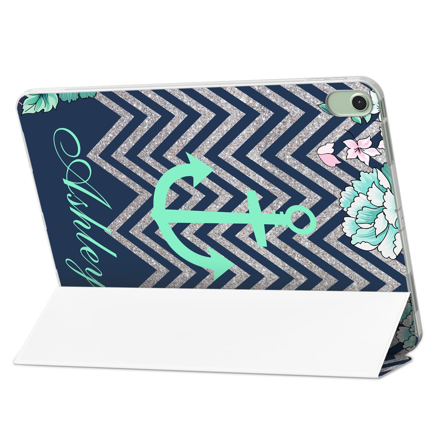 Cavka Apple iPad Smart Cover Floral Sailor Anchor