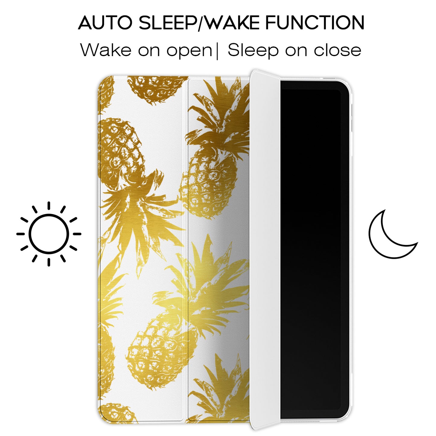Cavka Apple iPad Smart Cover Golden Pineapples