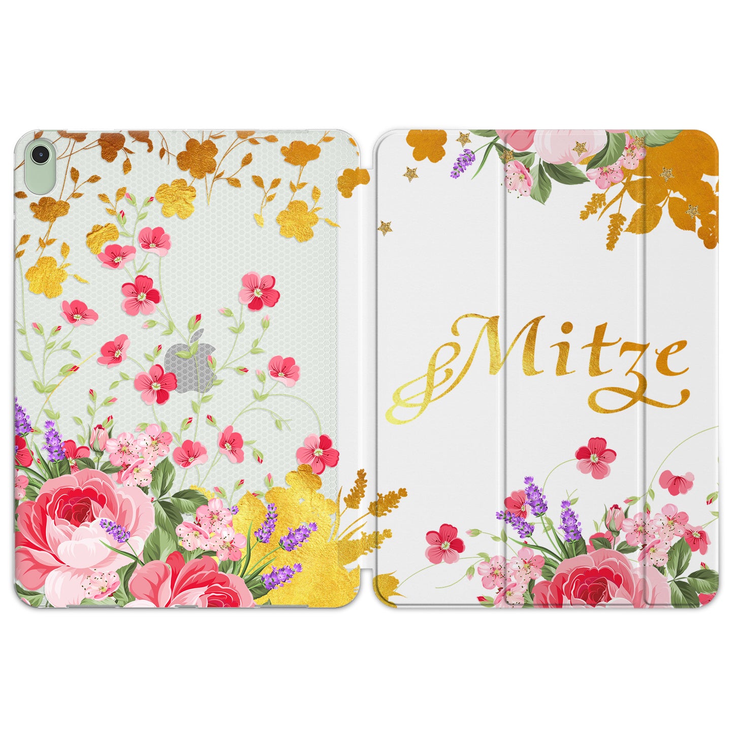 Cavka Apple iPad Smart Cover Pink Watercolor Flowers