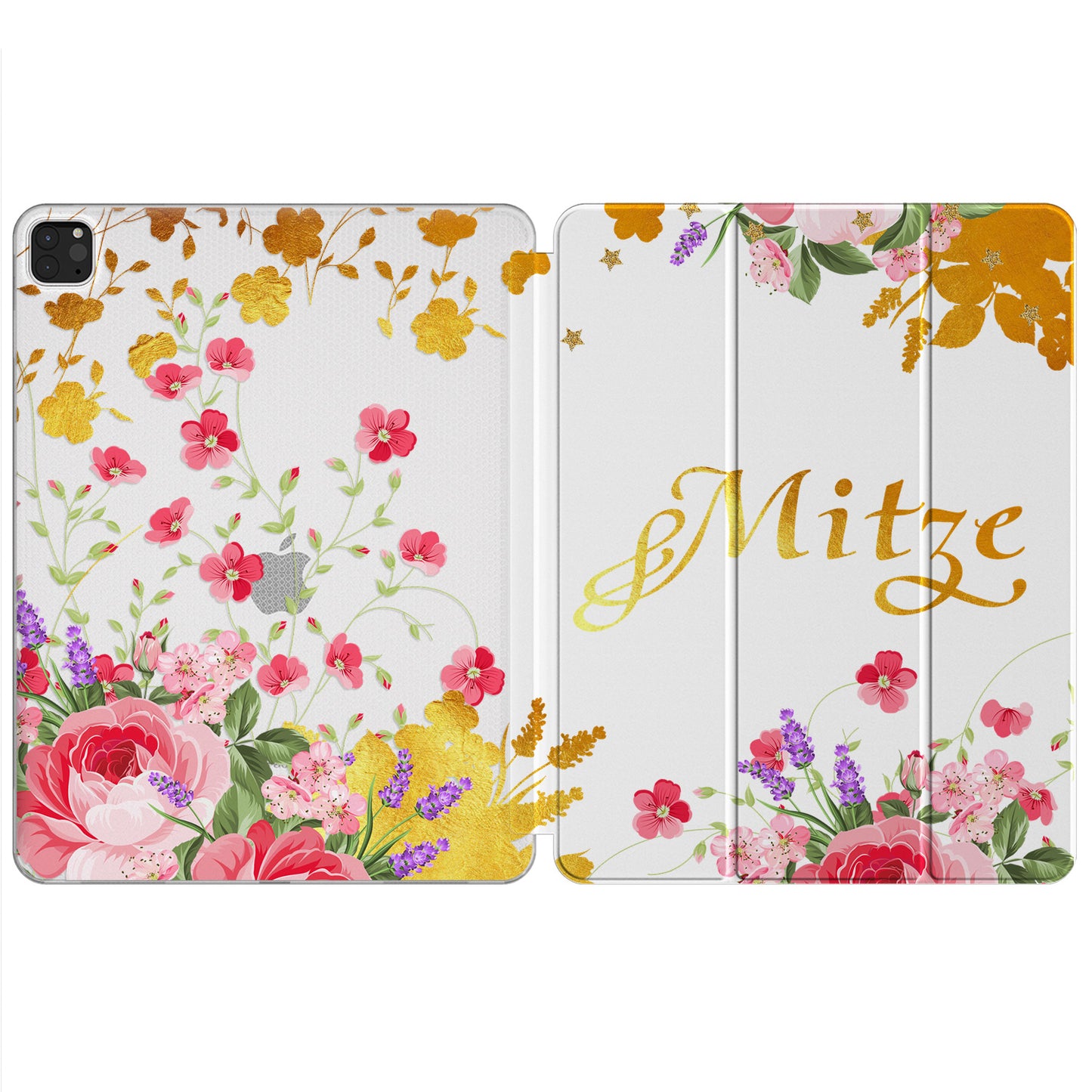 Cavka Apple iPad Smart Cover Pink Watercolor Flowers