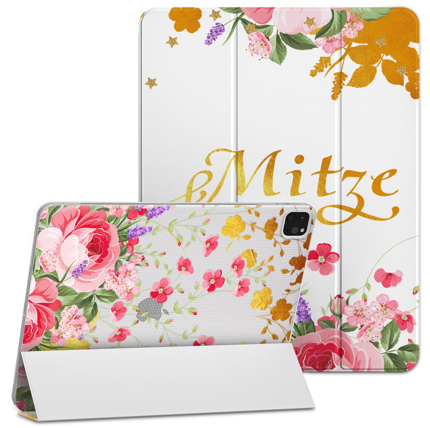 Cavka Apple iPad Smart Cover Pink Watercolor Flowers
