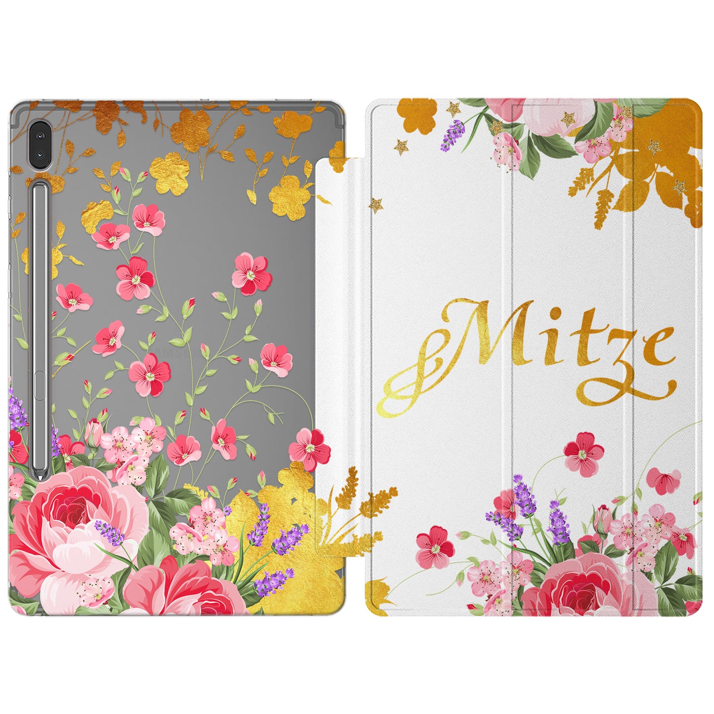 Cavka Apple iPad Smart Cover Pink Watercolor Flowers