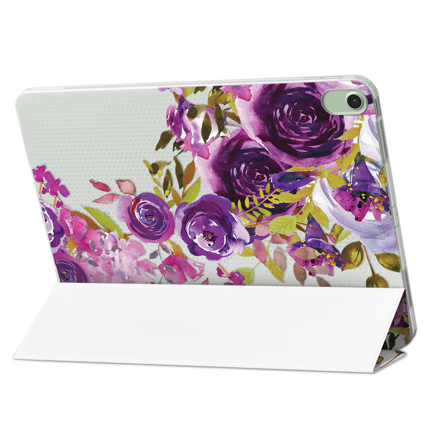 Cavka Apple iPad Smart Cover Purple Watercolor Flowers