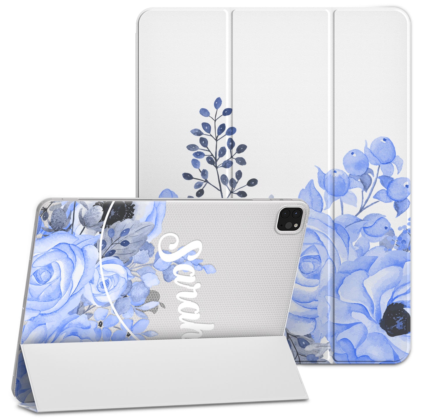 Cavka Apple iPad Smart Cover Gentle Blue Roses