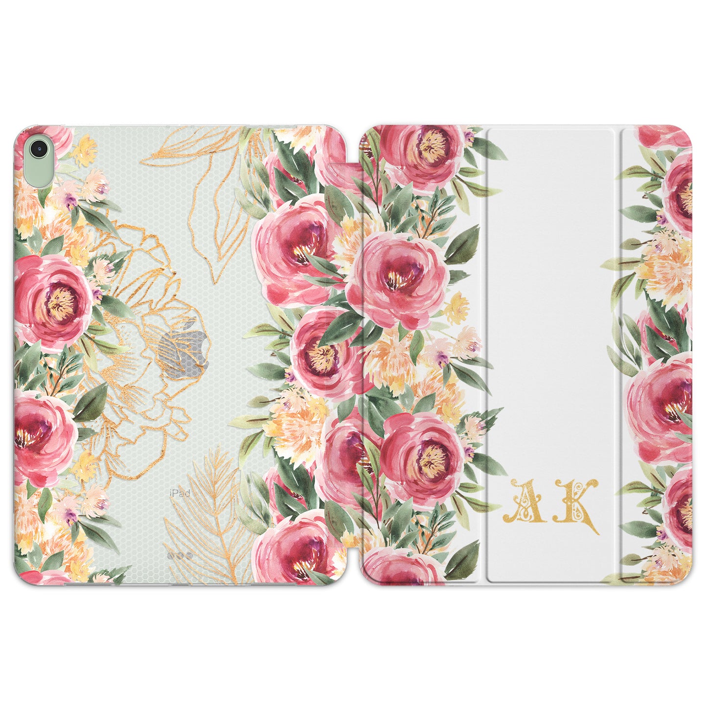 Cavka Apple iPad Smart Cover Pink Watercolor Roses
