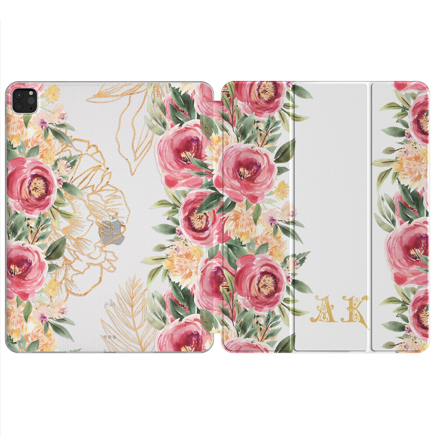 Cavka Apple iPad Smart Cover Pink Watercolor Roses