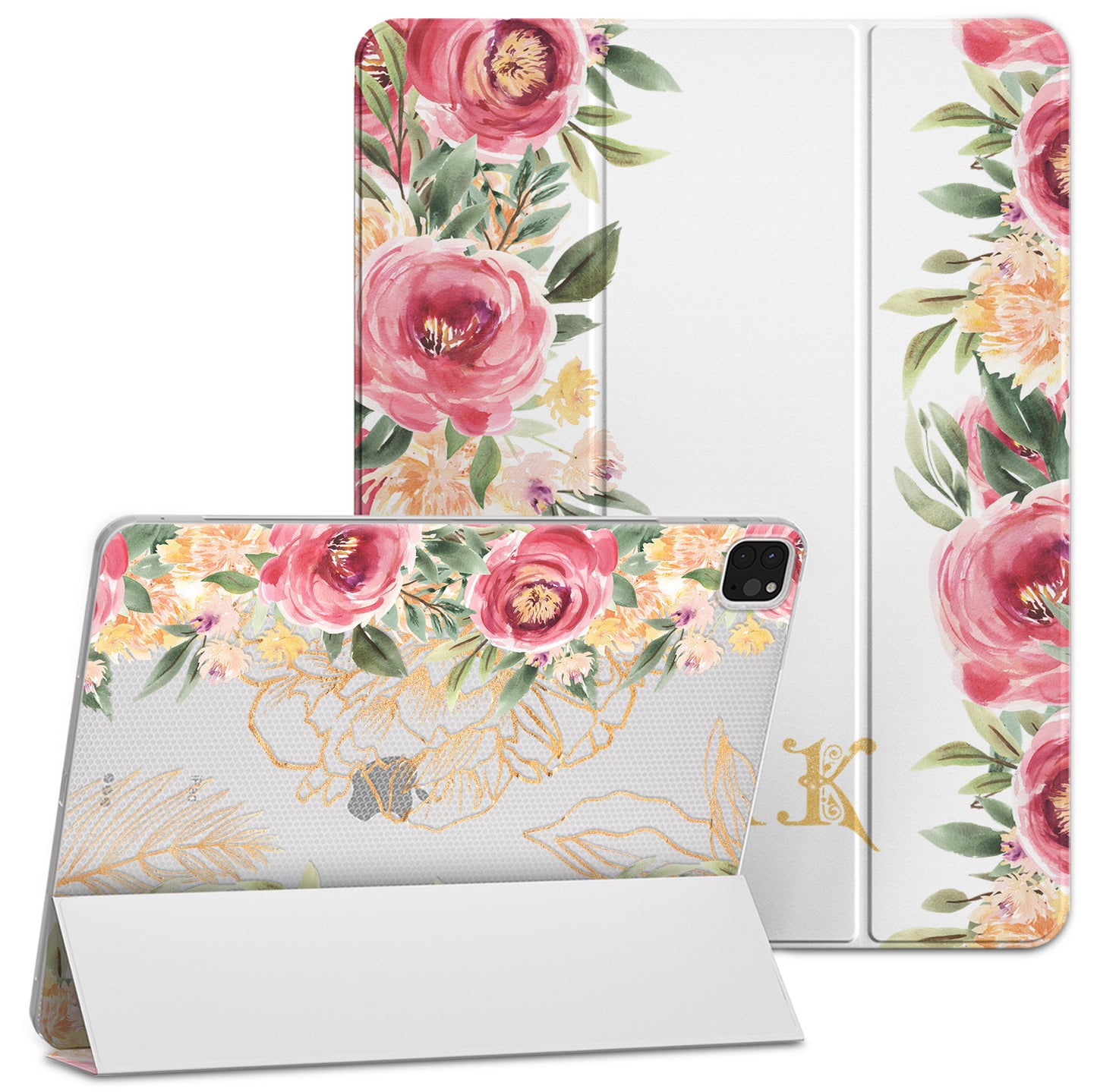 Cavka Apple iPad Smart Cover Pink Watercolor Roses