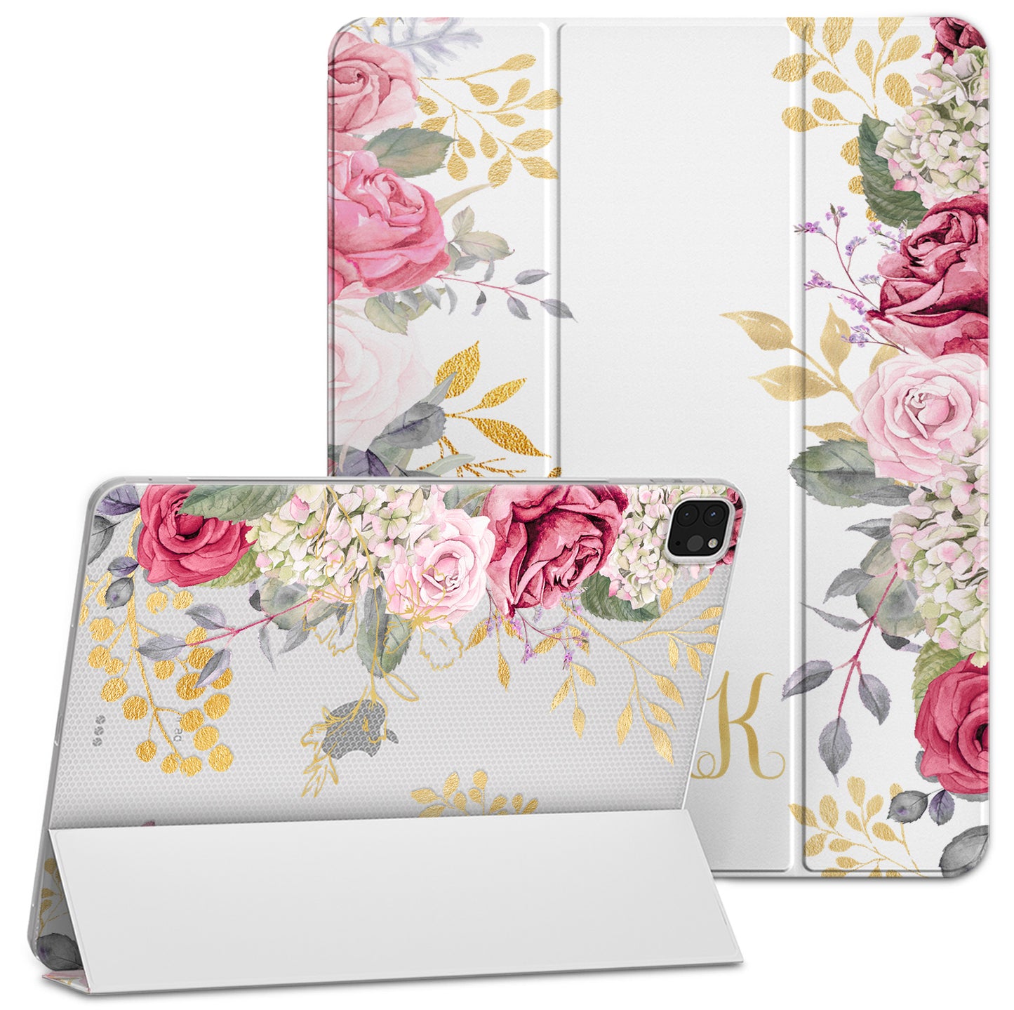 Cavka Apple iPad Smart Cover Cute Watercolor Roses