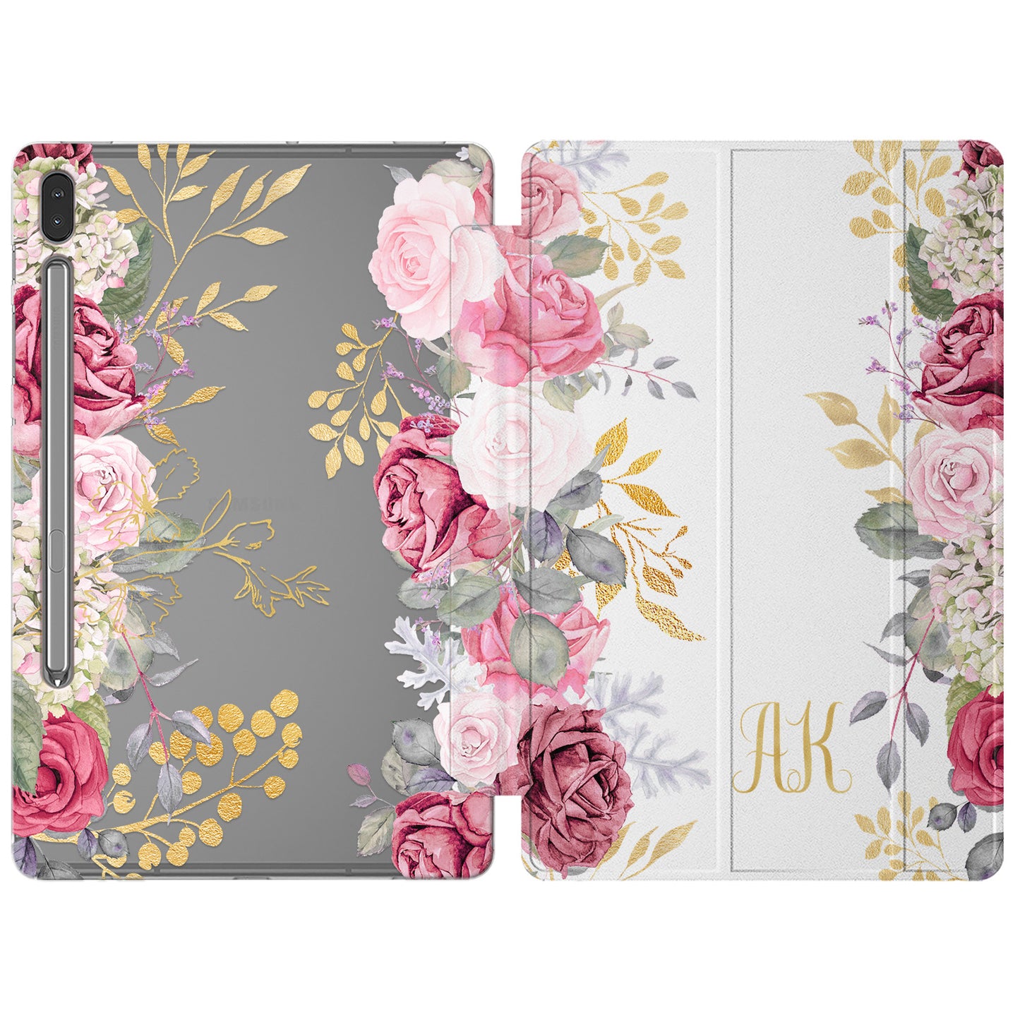 Cavka Apple iPad Smart Cover Cute Watercolor Roses