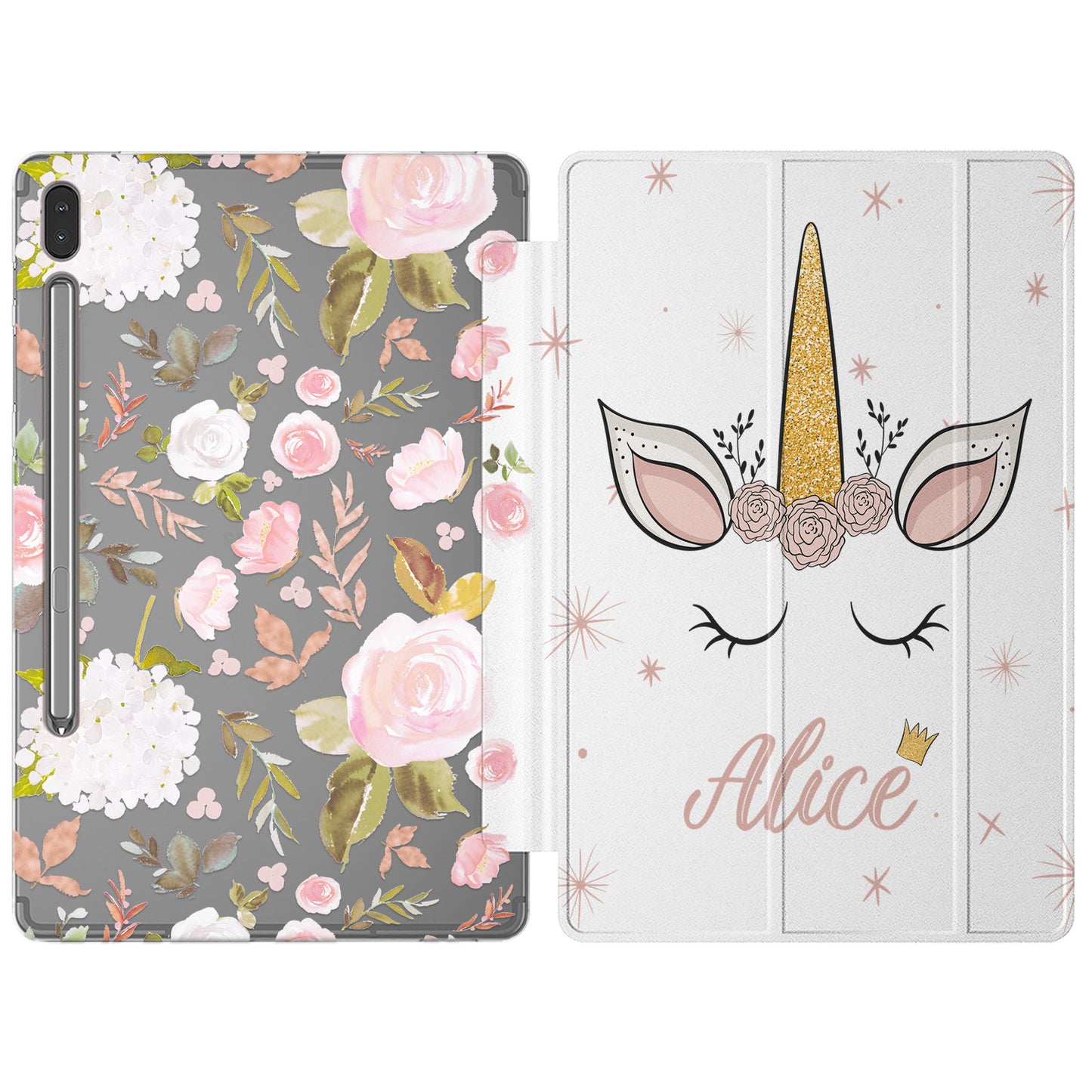 Cavka Apple iPad Smart Cover Floral Unicorn