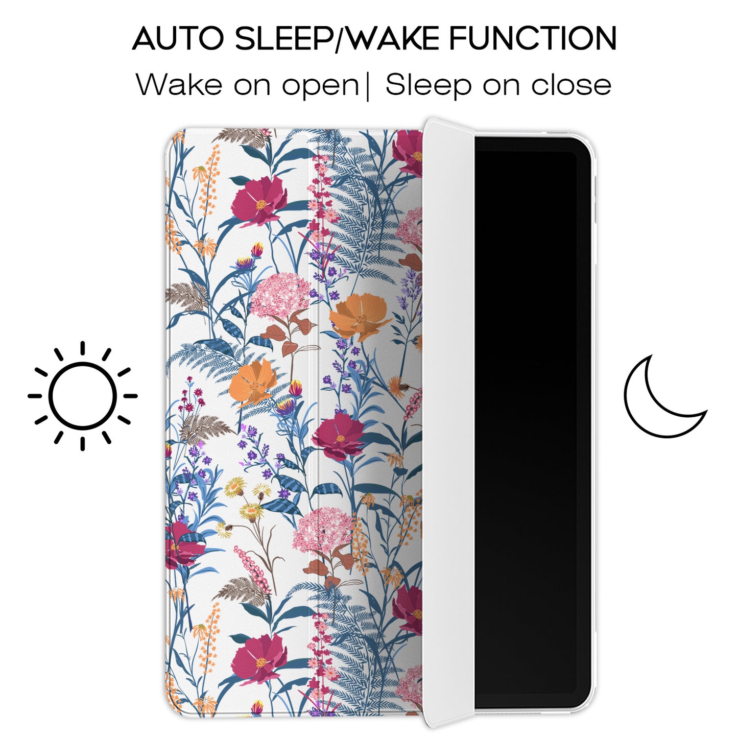 Cavka Apple iPad Smart Cover Colored Wildflowers