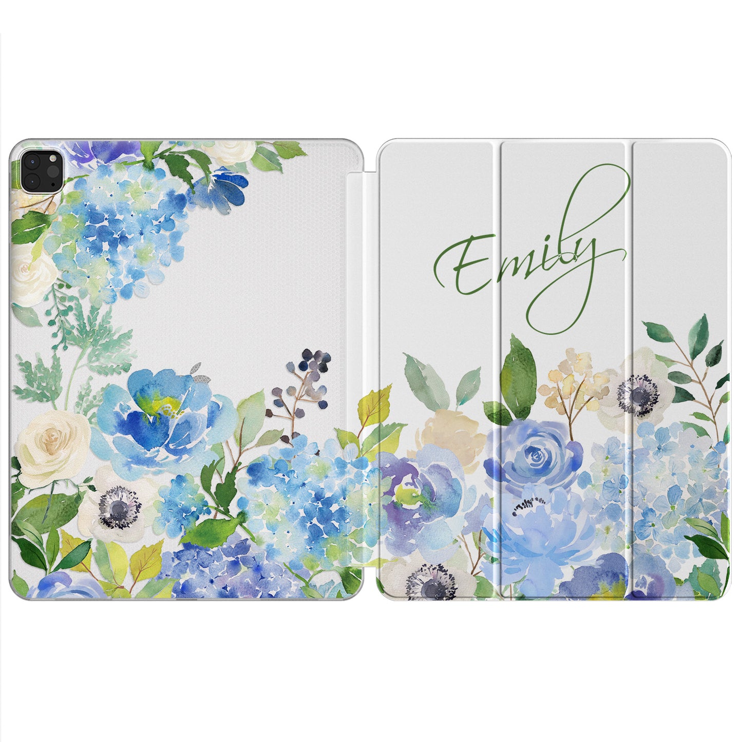 Cavka Apple iPad Smart Cover Watercolor Blue Spring Flowers