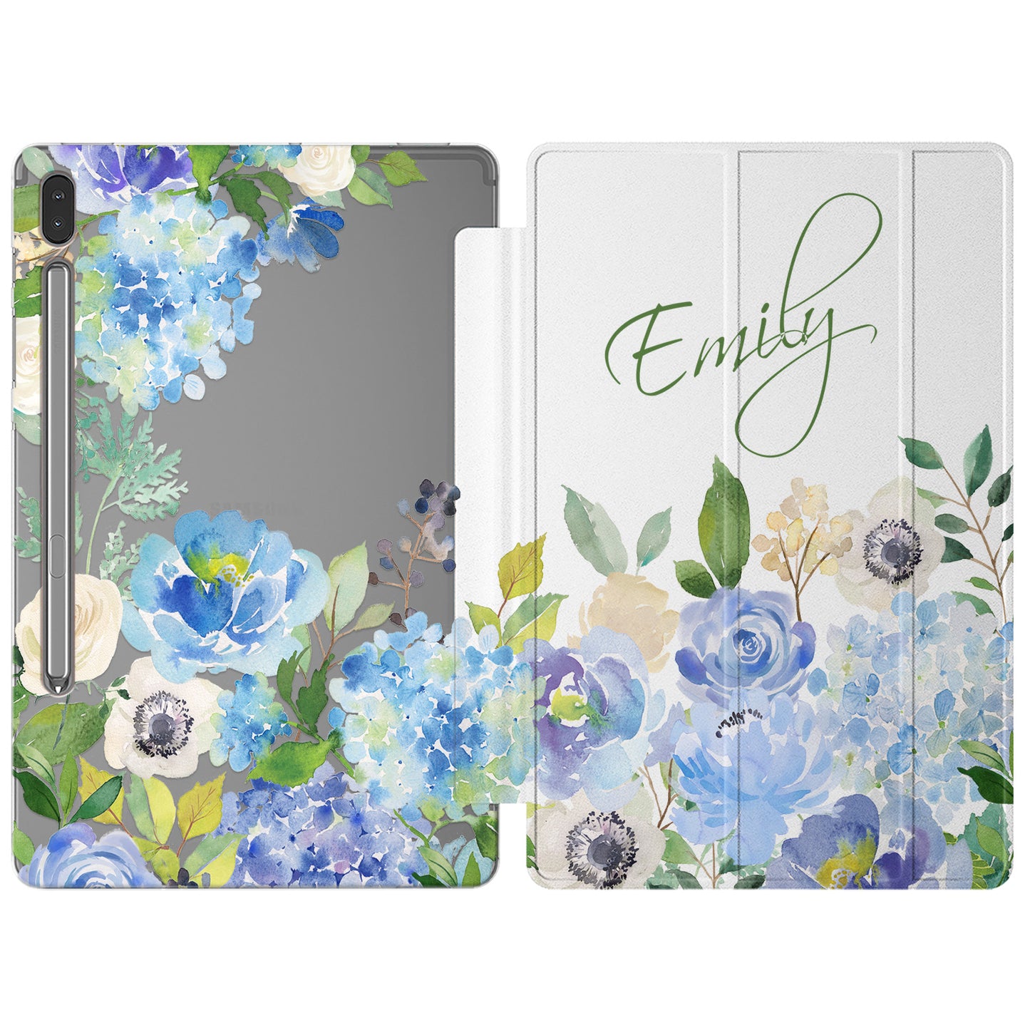Cavka Apple iPad Smart Cover Watercolor Blue Spring Flowers