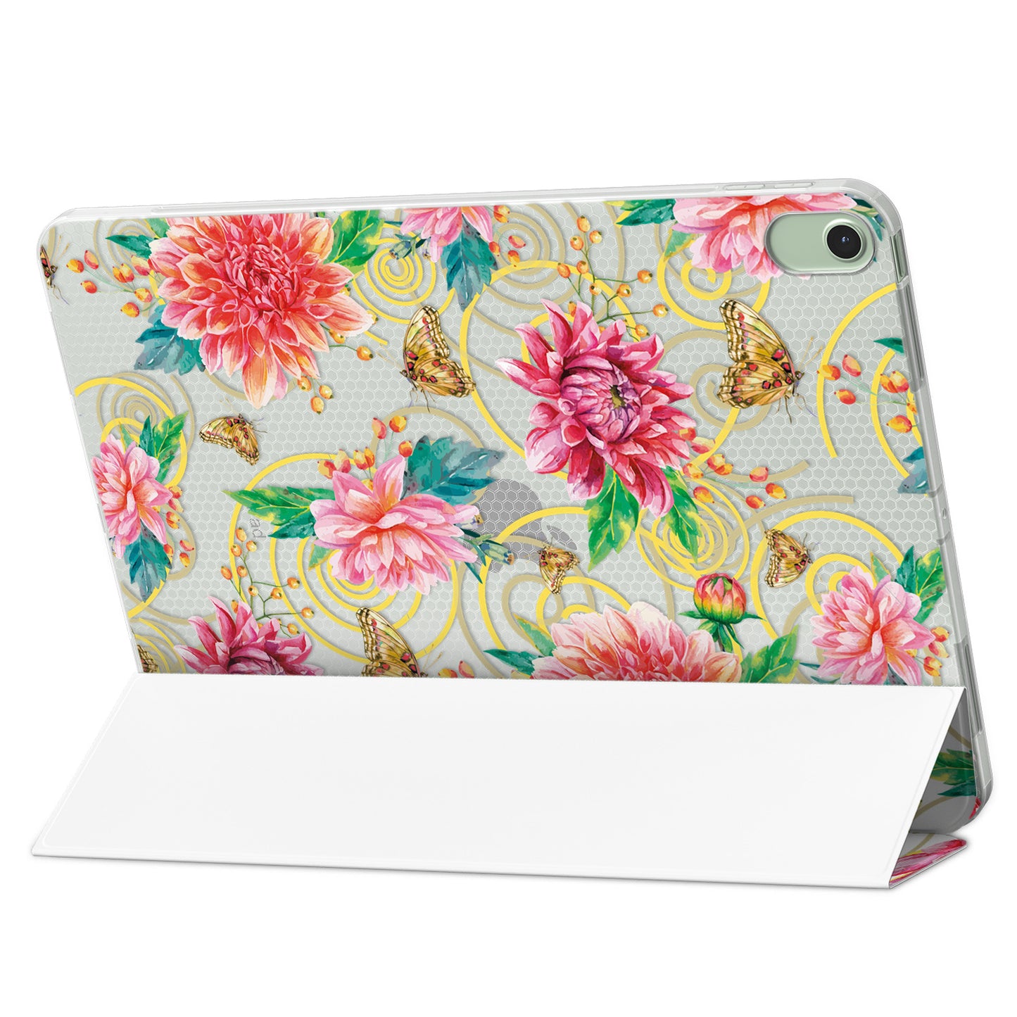 Cavka Apple iPad Smart Cover Peony and Butterfly Pattern
