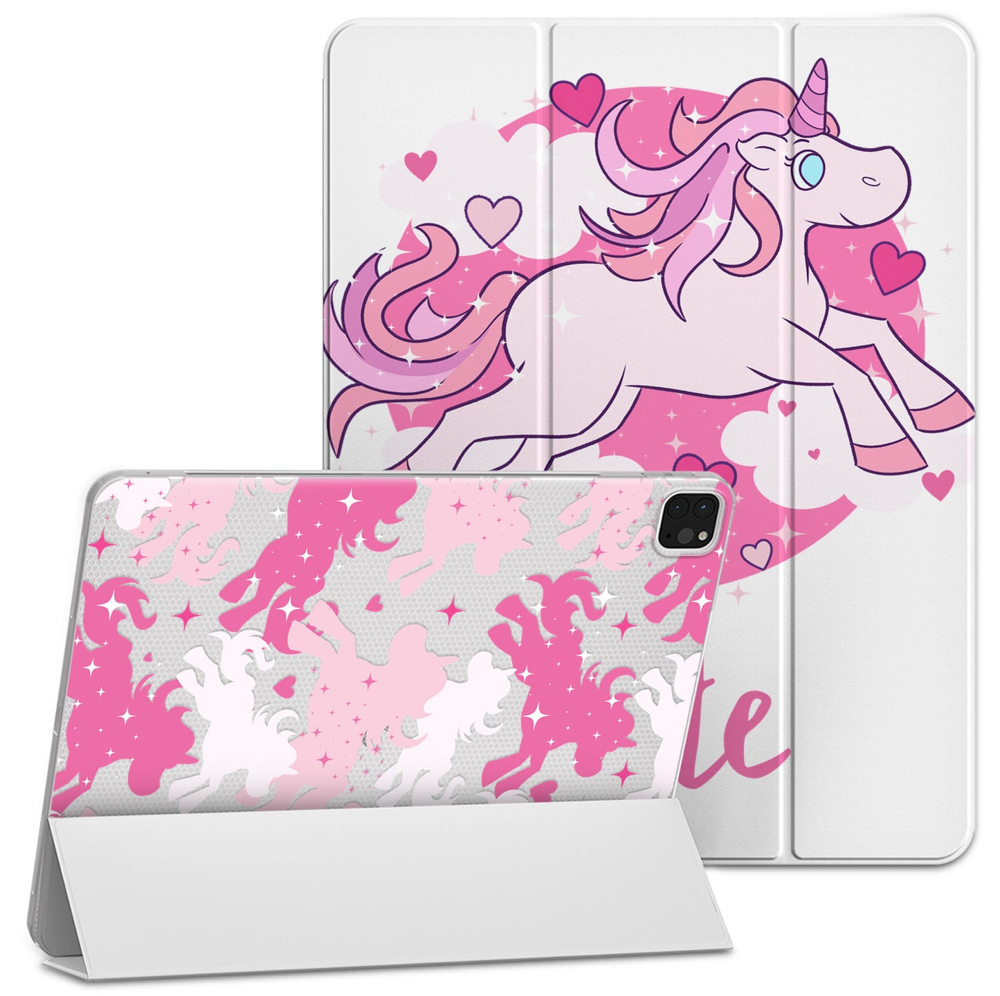 Cavka Apple iPad Smart Cover Kawaii Pink Unicorn