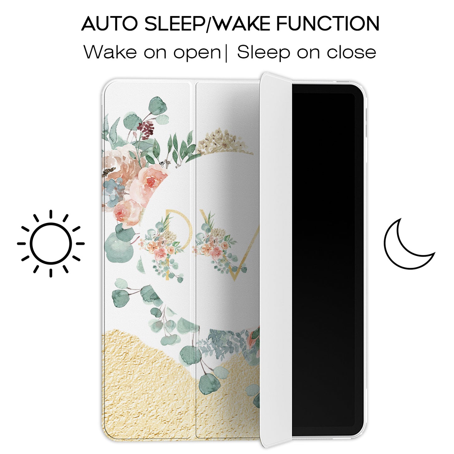 Cavka Apple iPad Smart Cover Gentle Rose Art