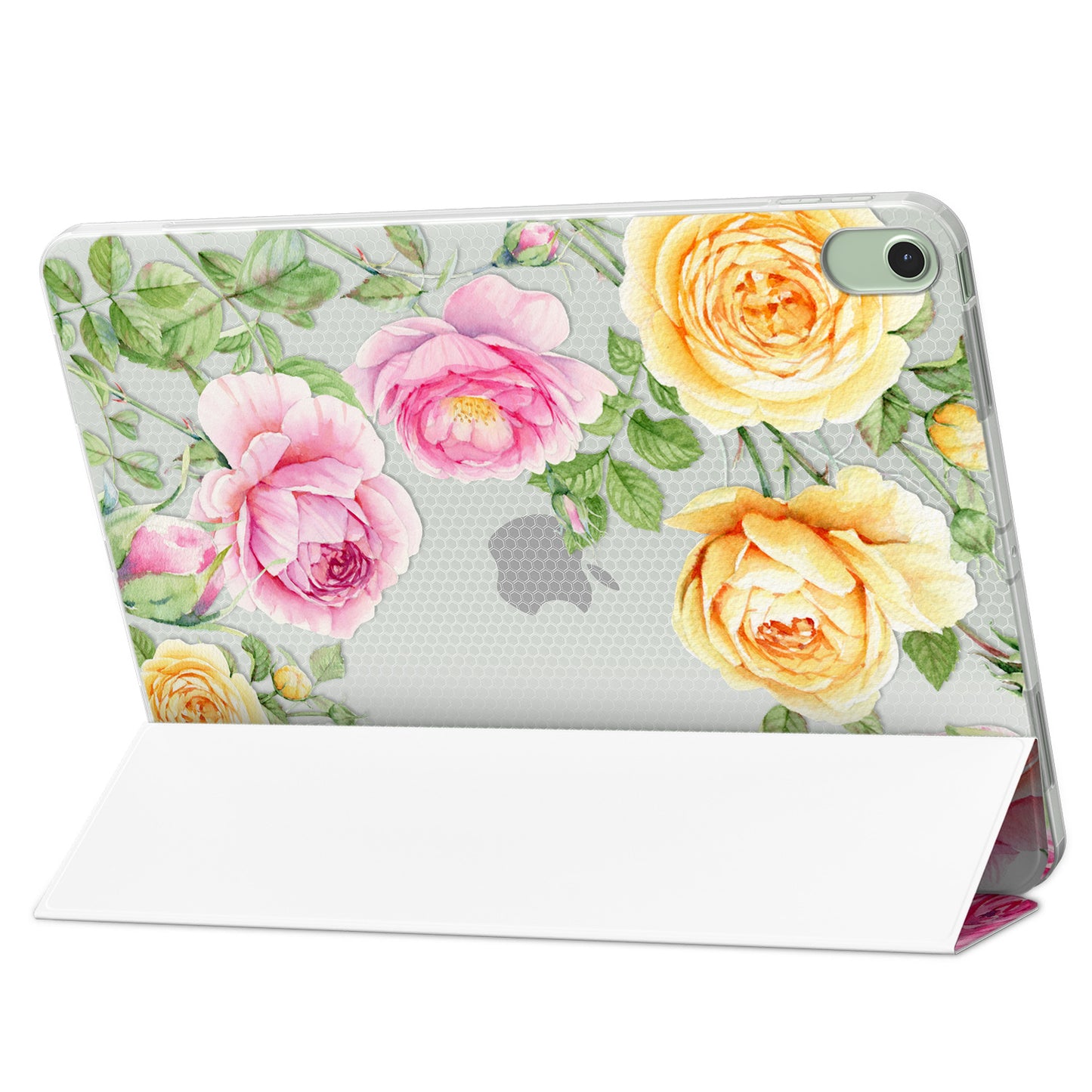 Cavka Apple iPad Smart Cover Pink and Yellow Roses
