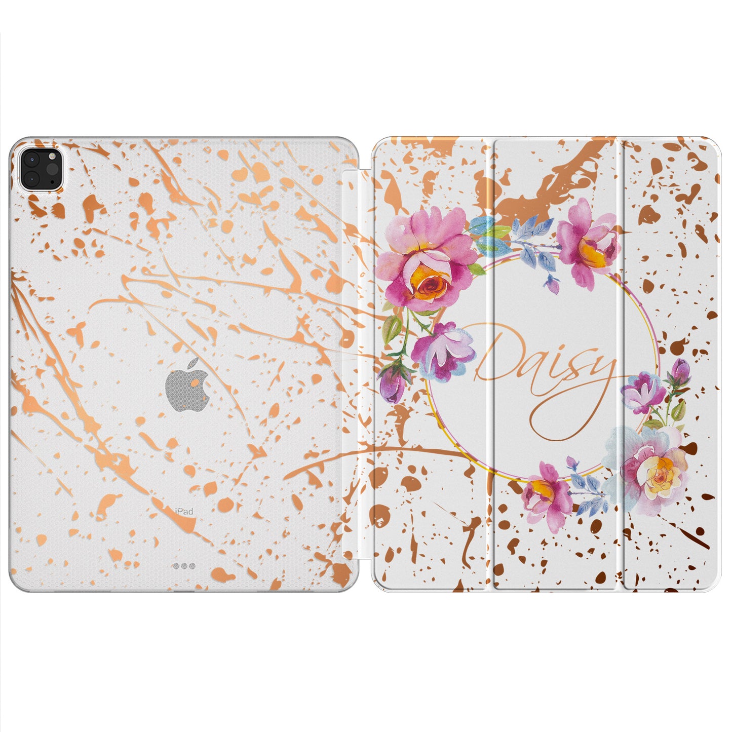 Cavka Apple iPad Smart Cover Floral Paint Splash