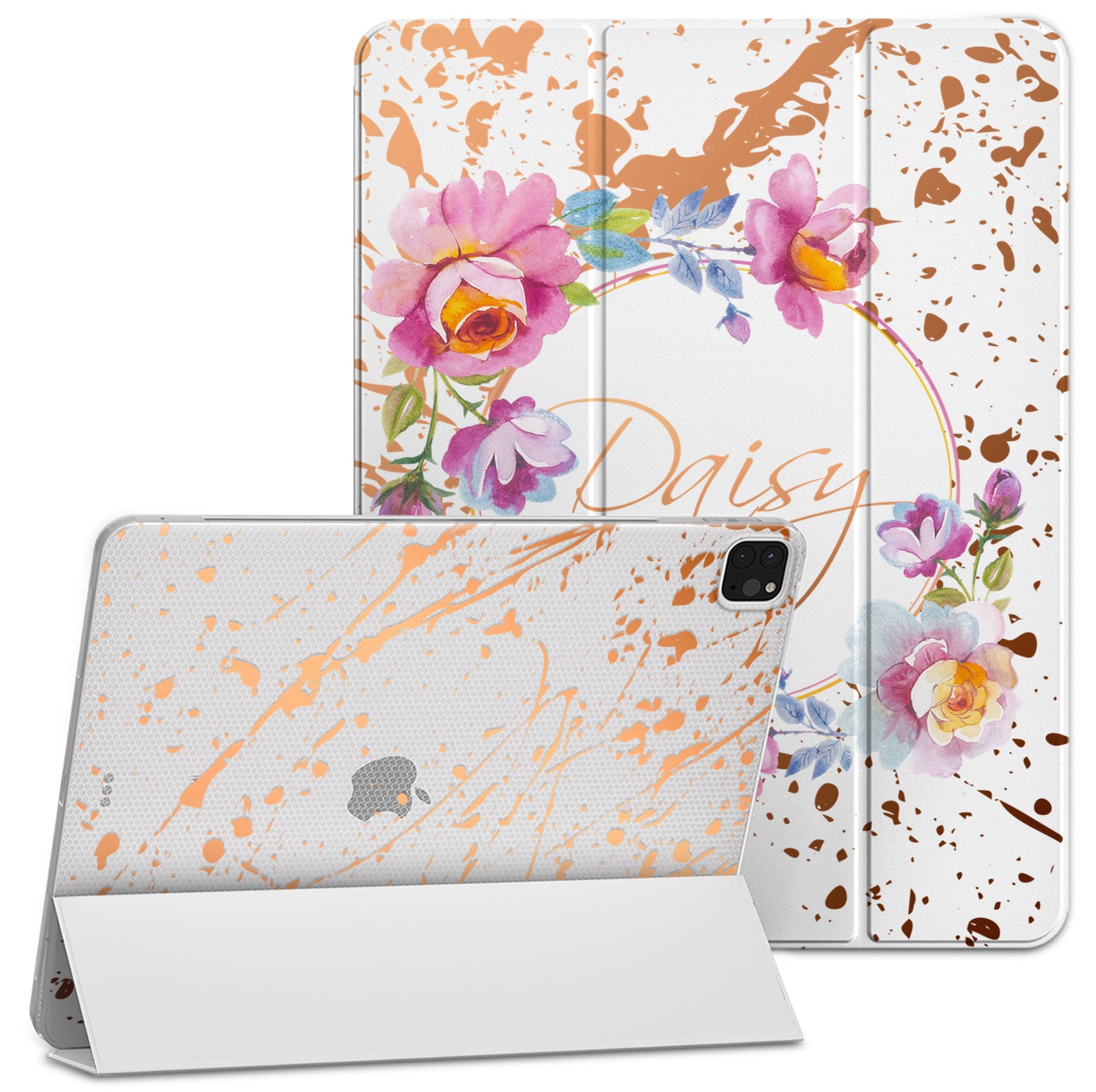 Cavka Apple iPad Smart Cover Floral Paint Splash