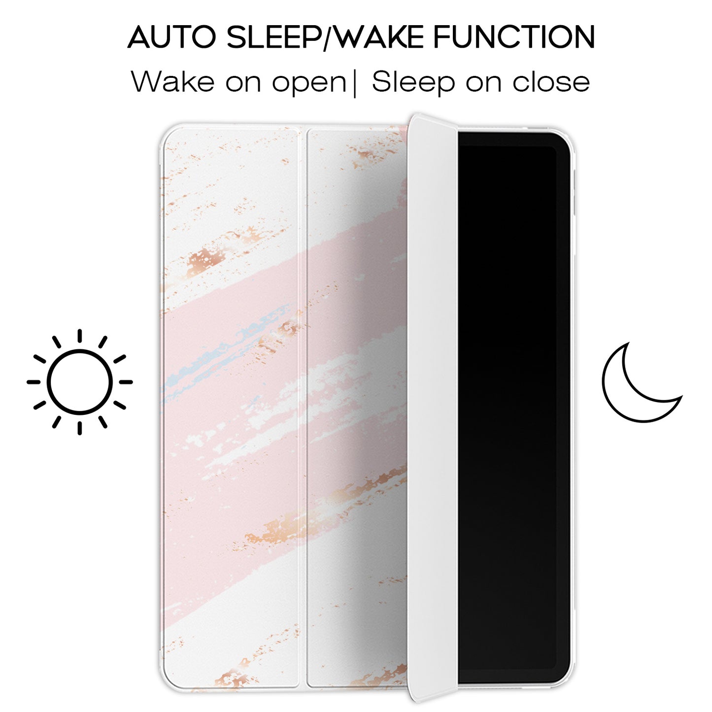 Cavka Apple iPad Smart Cover Pink Pastel Marble