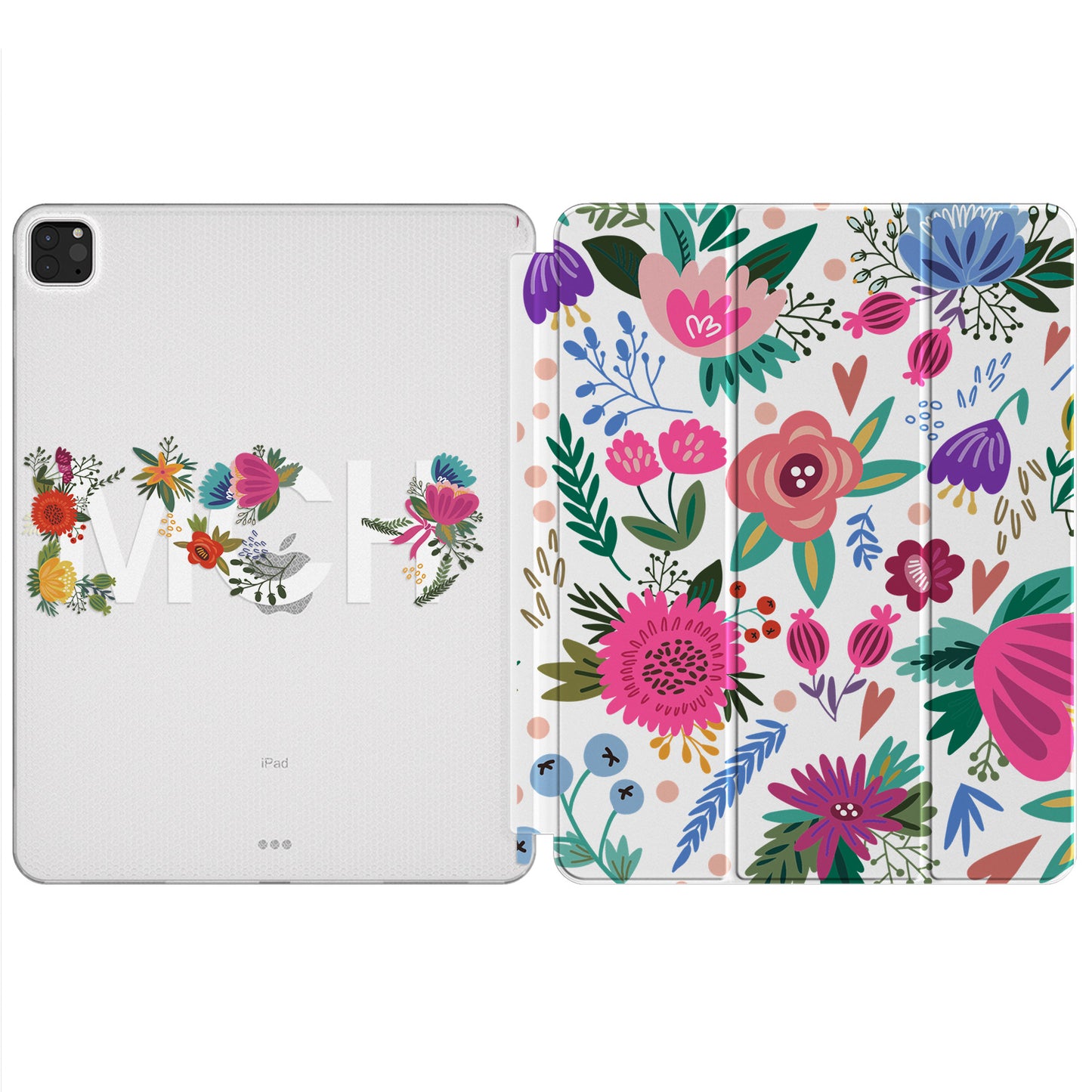 Cavka Apple iPad Smart Cover Floral Notebook