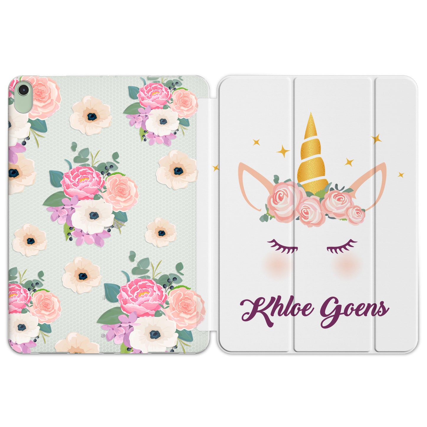 Cavka Apple iPad Smart Cover Floral Horn Unicorn