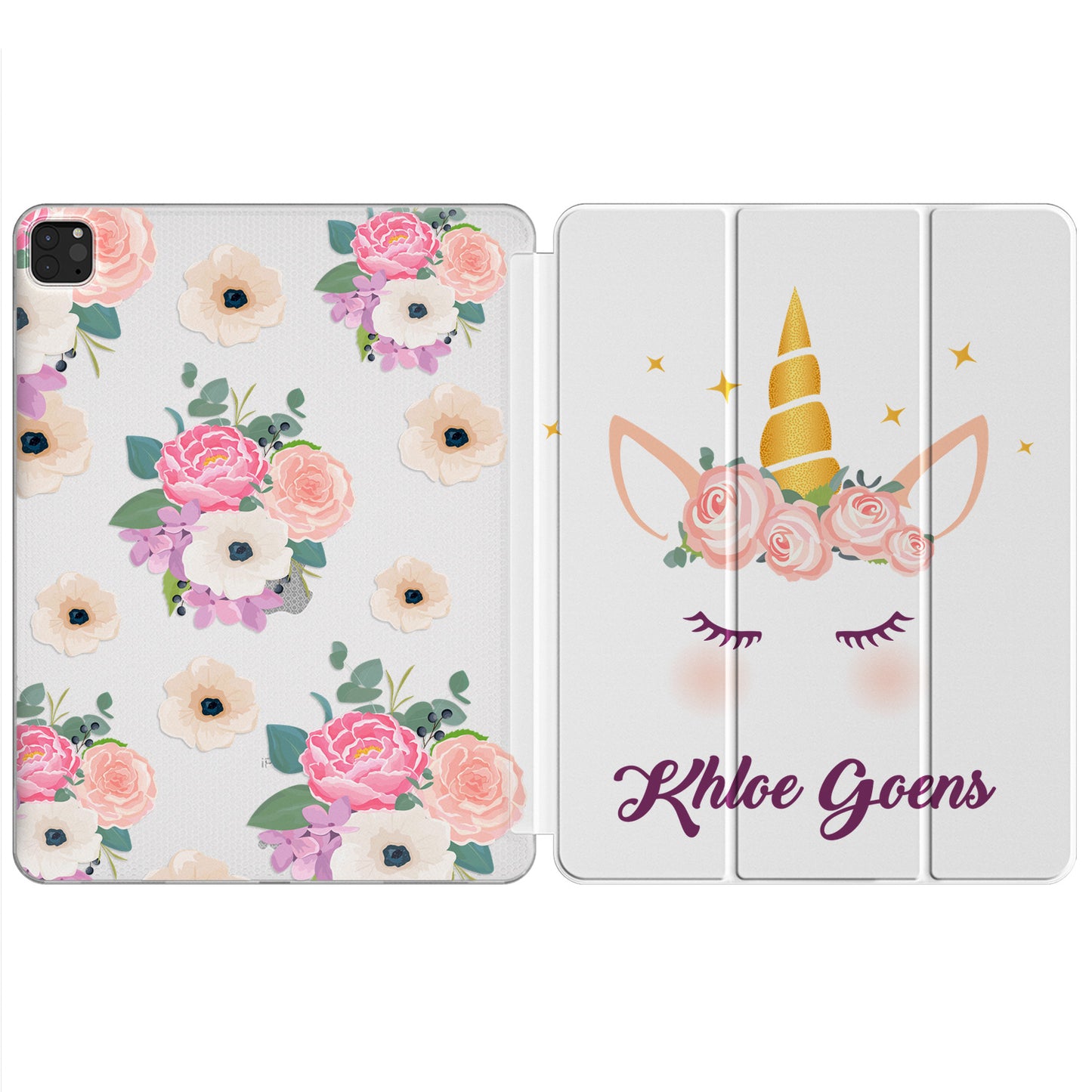 Cavka Apple iPad Smart Cover Floral Horn Unicorn