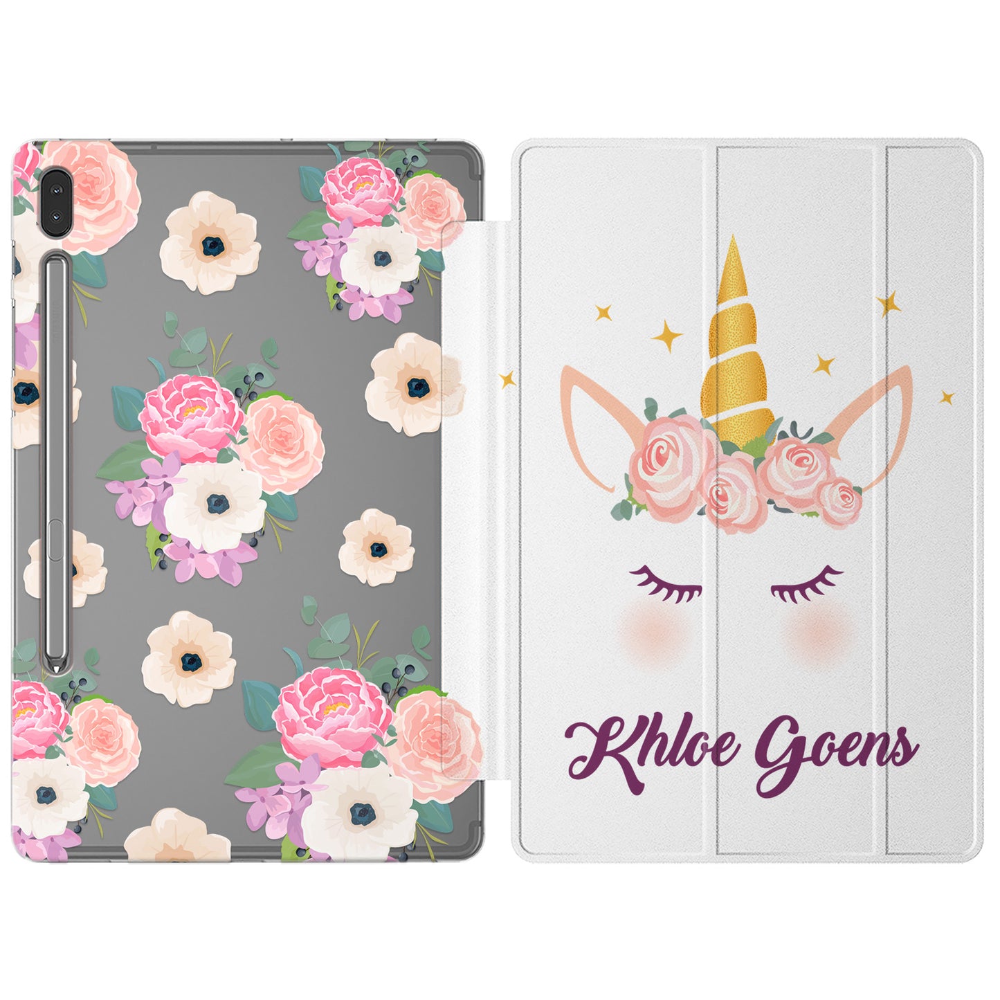 Cavka Apple iPad Smart Cover Floral Horn Unicorn
