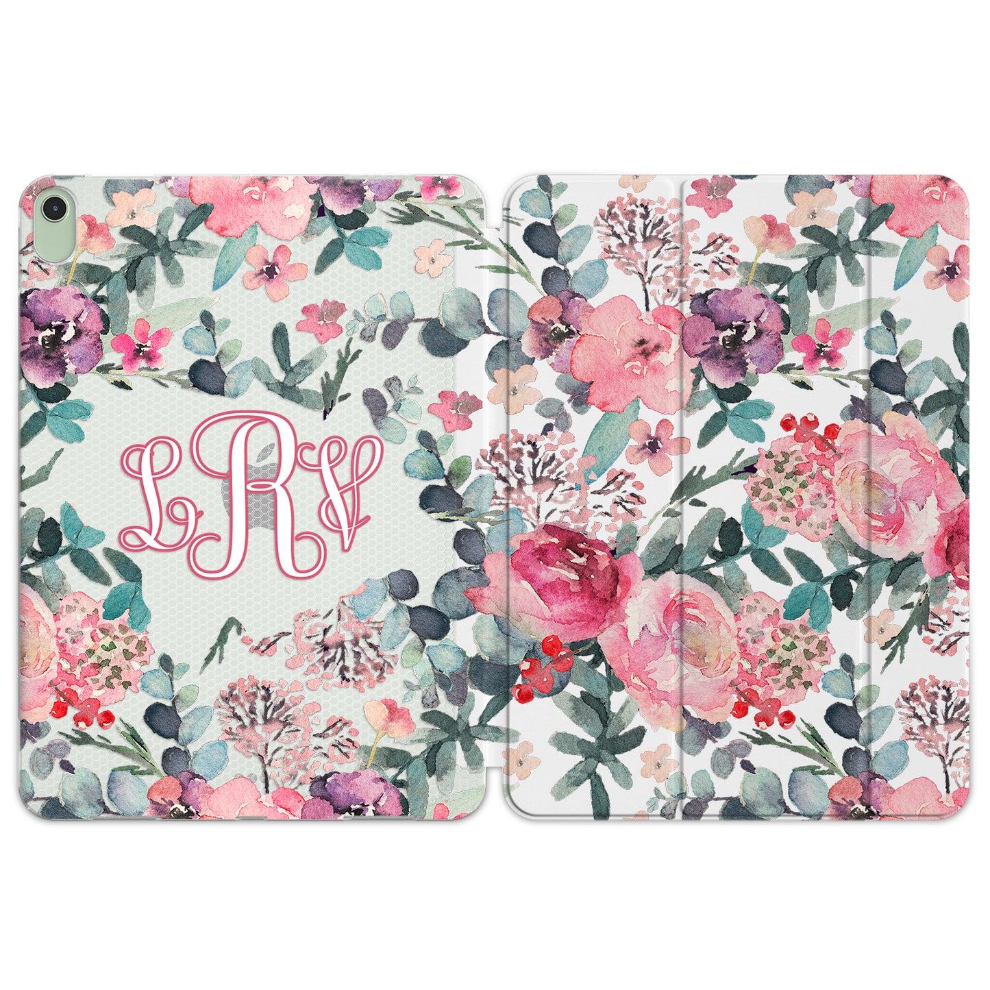 Cavka Apple iPad Smart Cover Pink Watercolor Rose Bloom