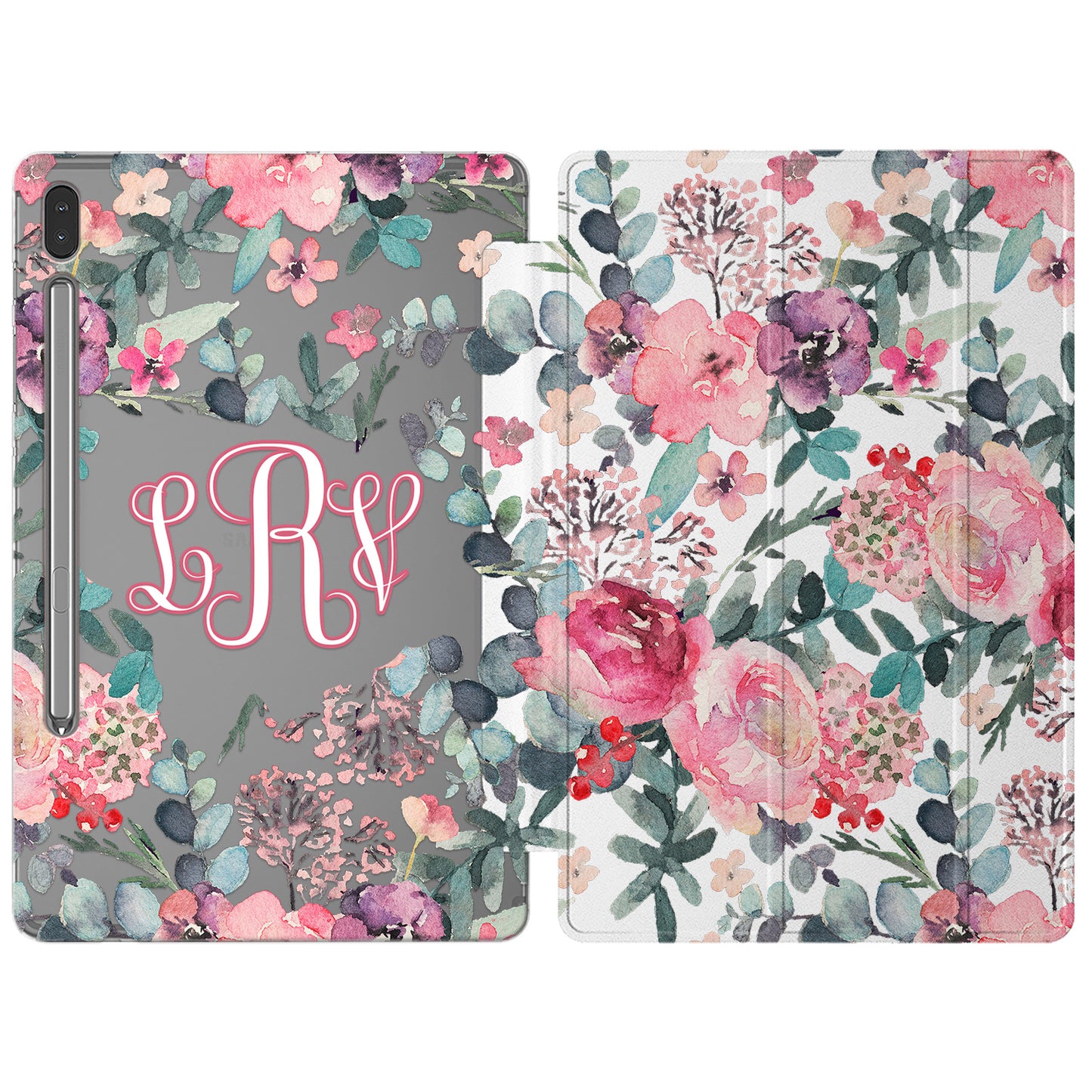 Cavka Apple iPad Smart Cover Pink Watercolor Rose Bloom