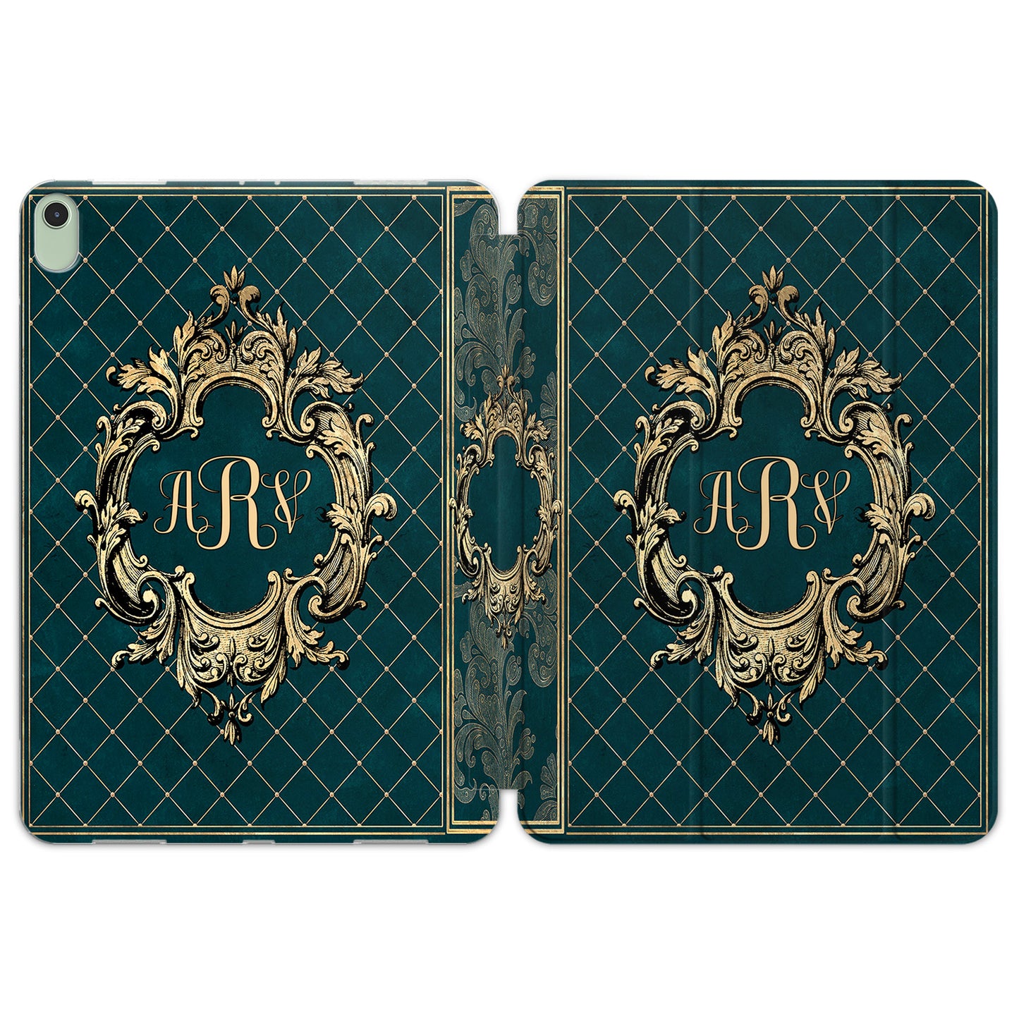 Cavka Apple iPad Smart Cover Green Vintage Book