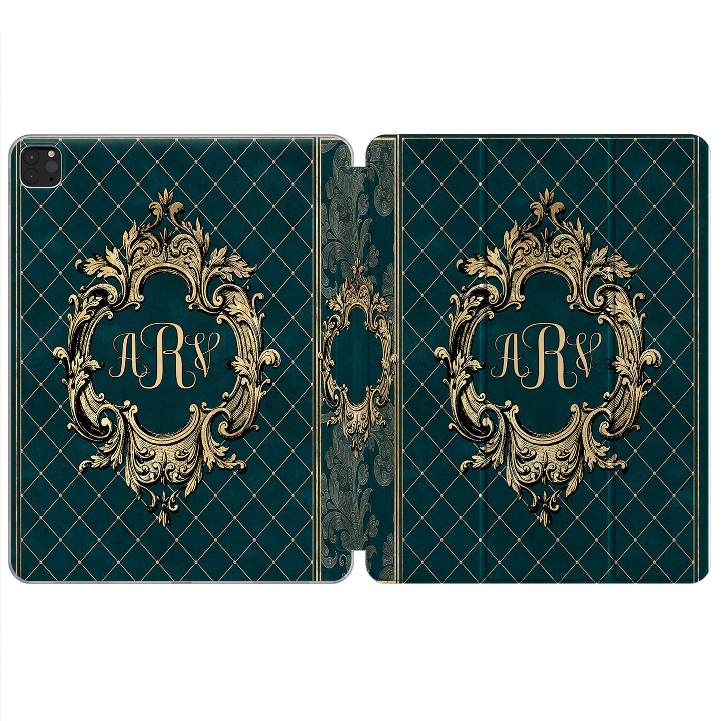 Cavka Apple iPad Smart Cover Green Vintage Book