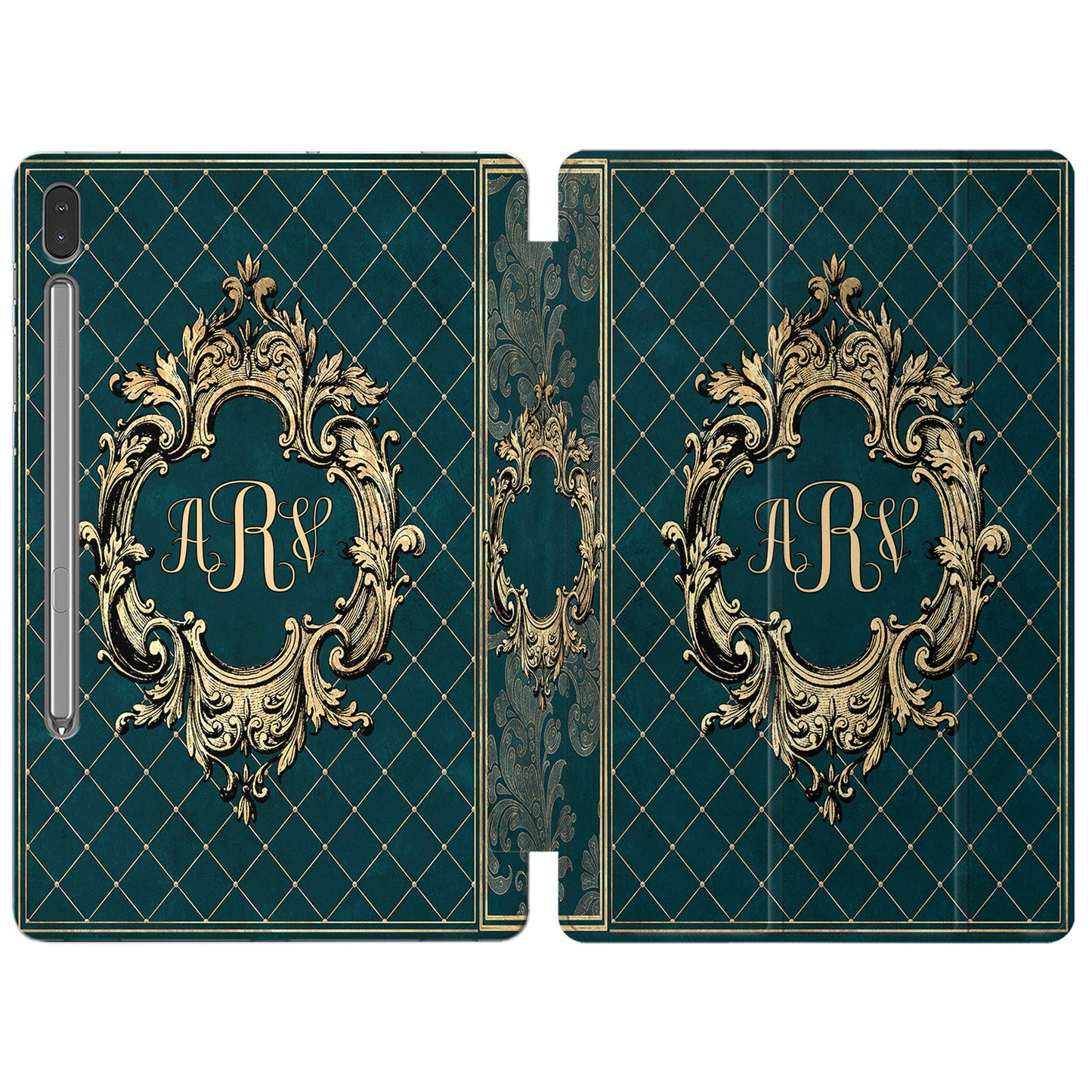 Cavka Apple iPad Smart Cover Green Vintage Book