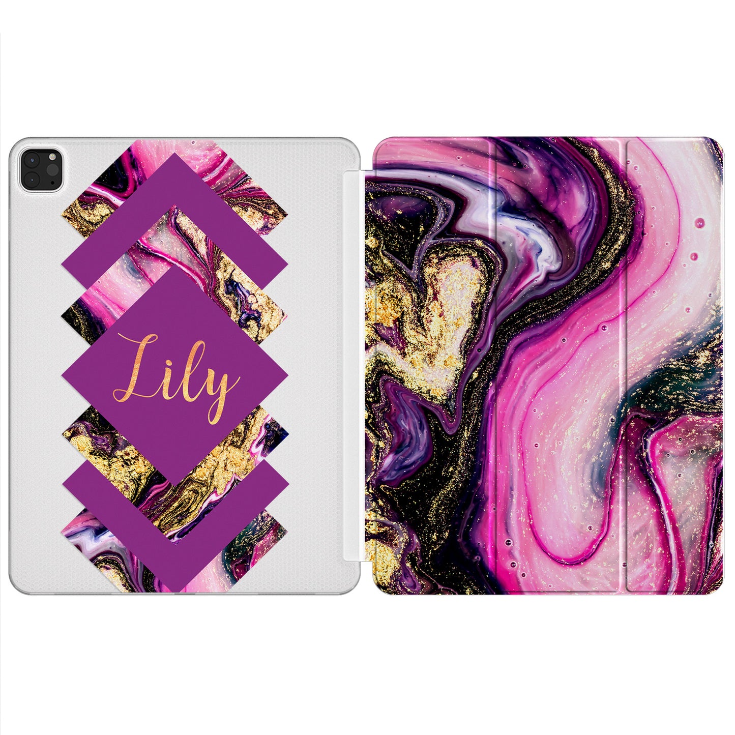 Cavka Apple iPad Smart Cover Violet Actilyc Painting