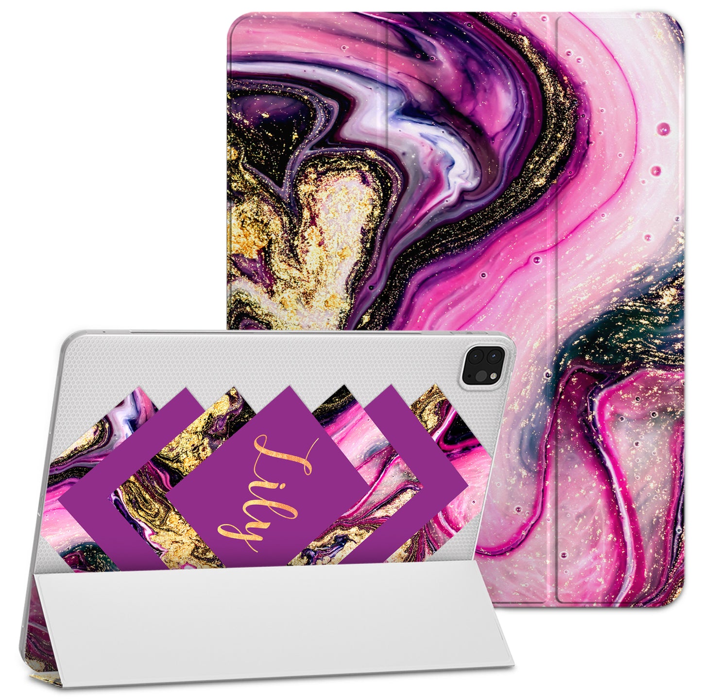Cavka Apple iPad Smart Cover Violet Actilyc Painting