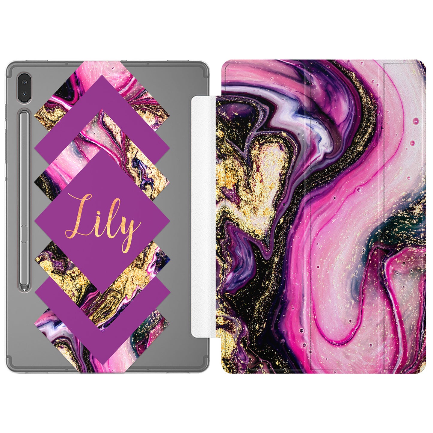 Cavka Apple iPad Smart Cover Violet Actilyc Painting