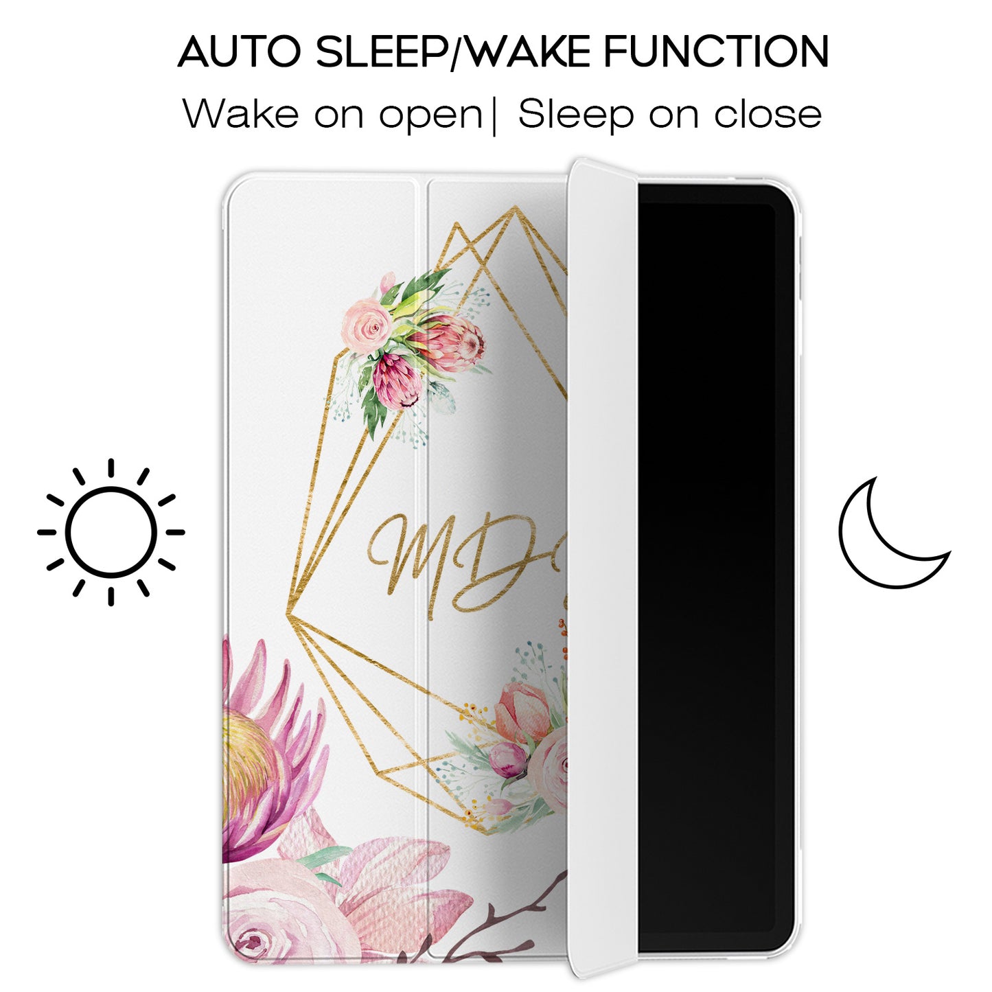 Cavka Apple iPad Smart Cover Geometric Floral Art