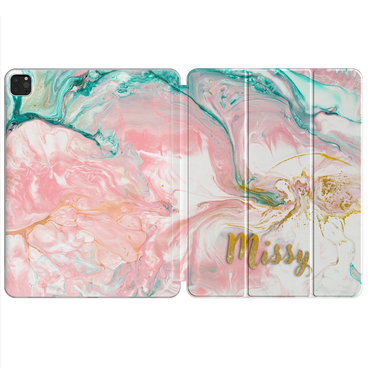 Cavka Apple iPad Smart Cover Pink Acrylic Painting