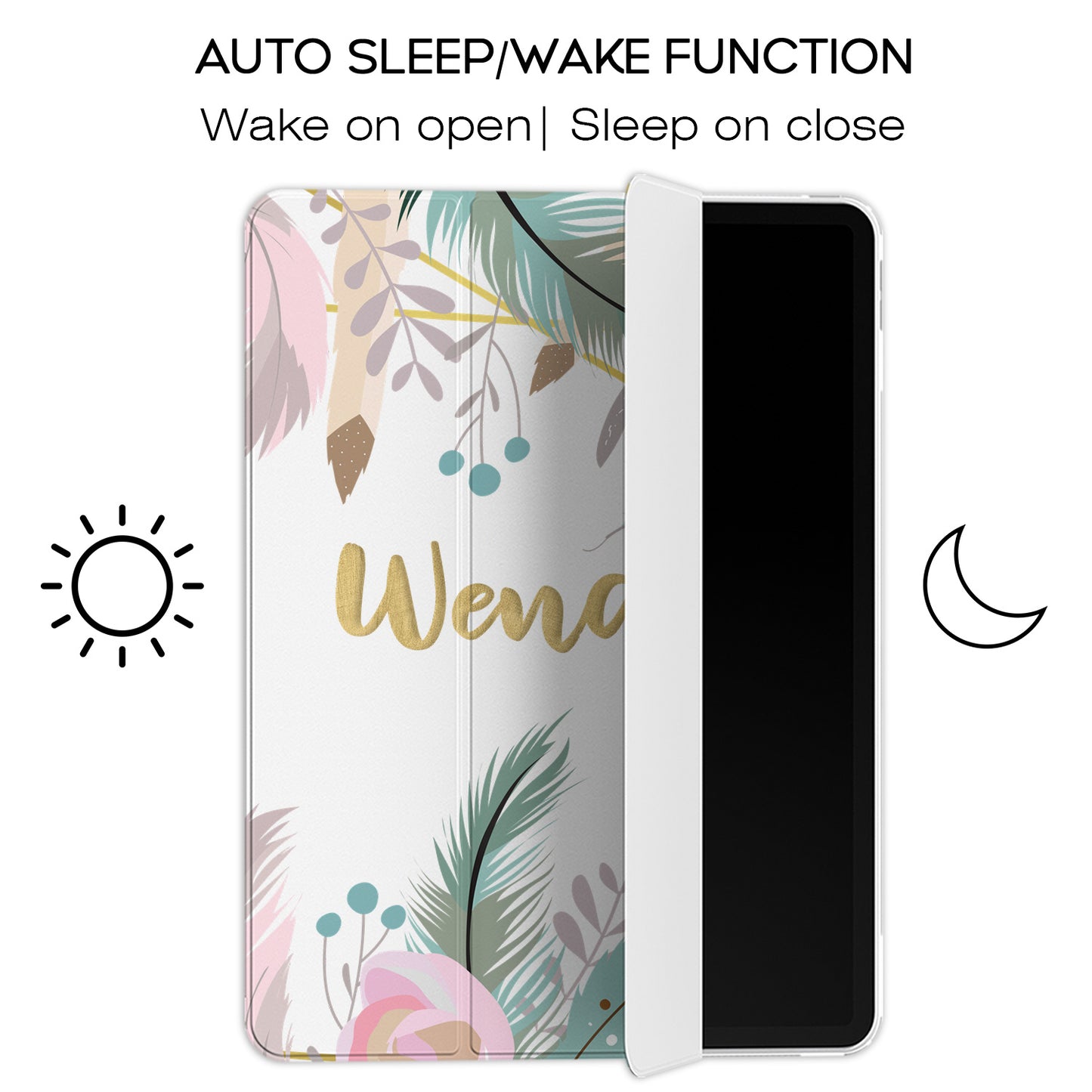 Cavka Apple iPad Smart Cover Pastel Tropical Leaves