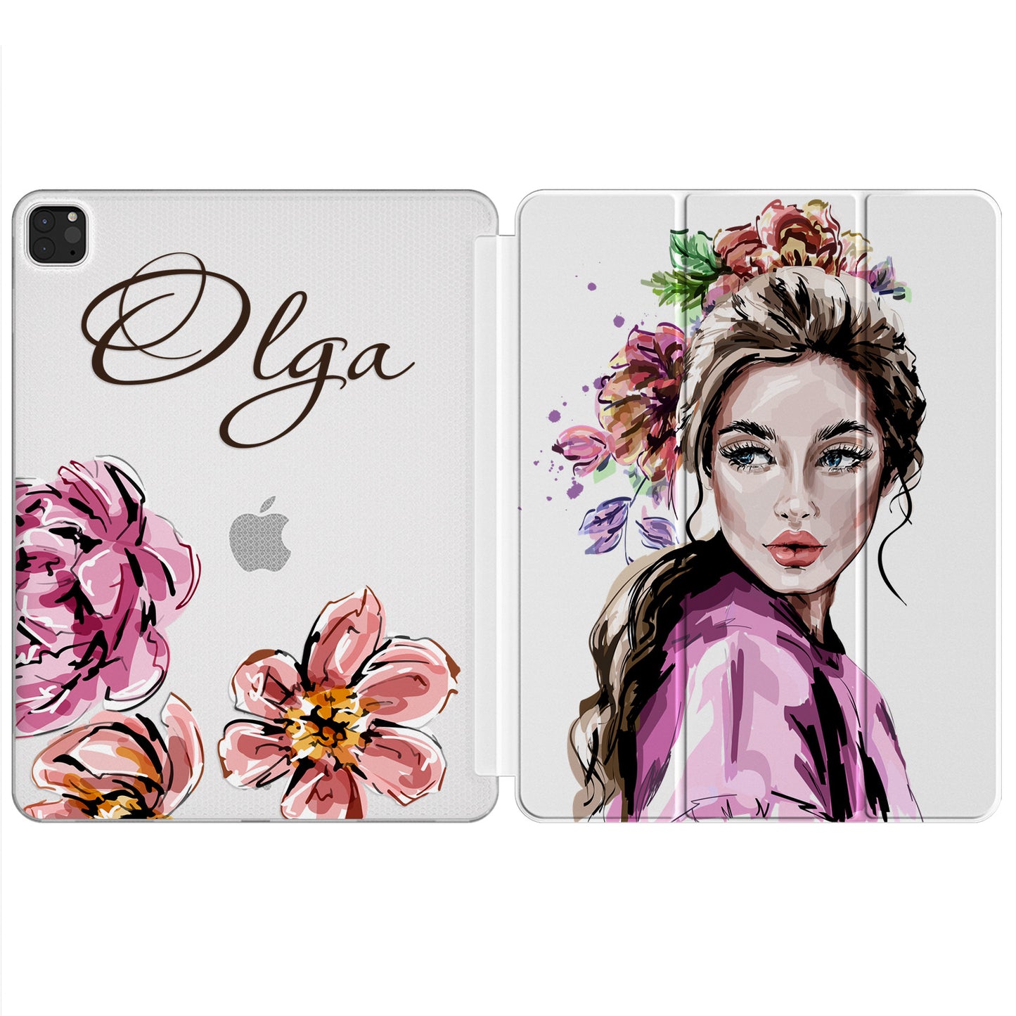 Cavka Apple iPad Smart Cover Floral Lady