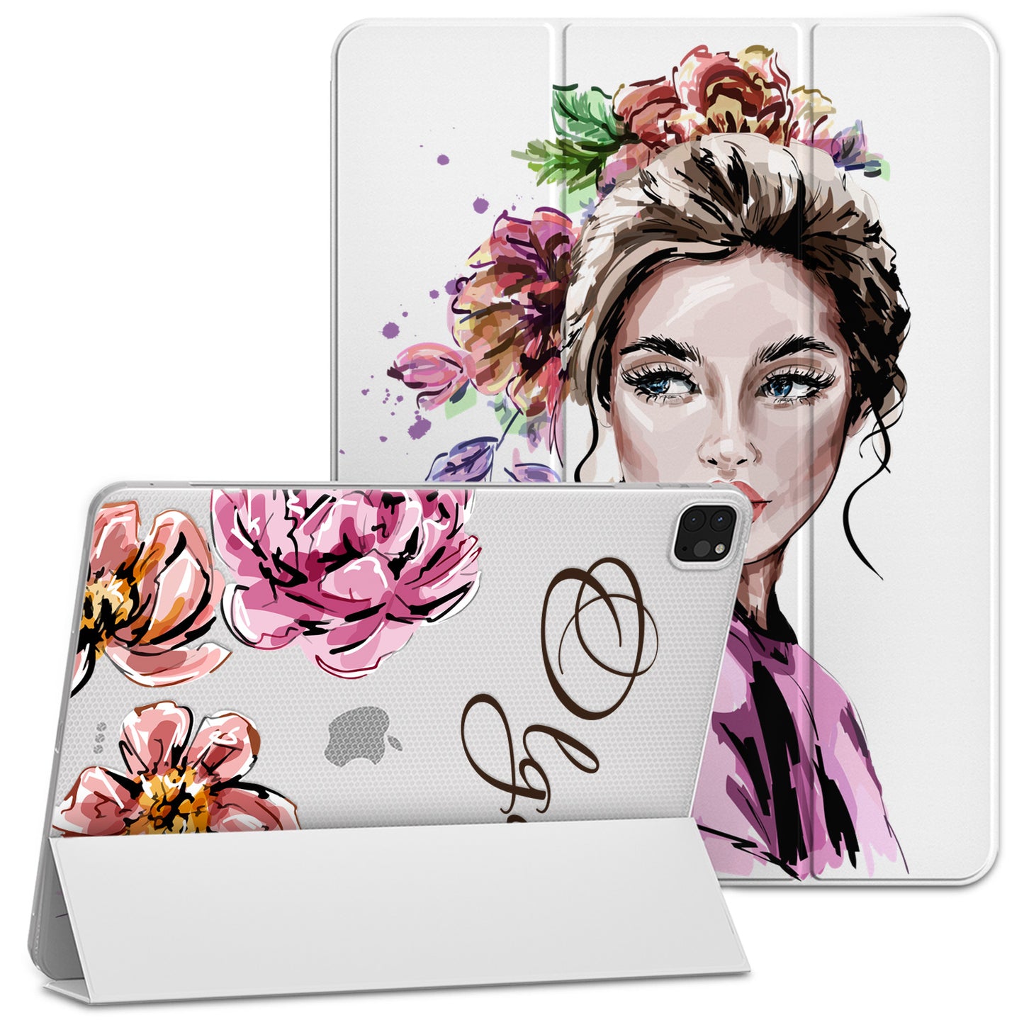 Cavka Apple iPad Smart Cover Floral Lady
