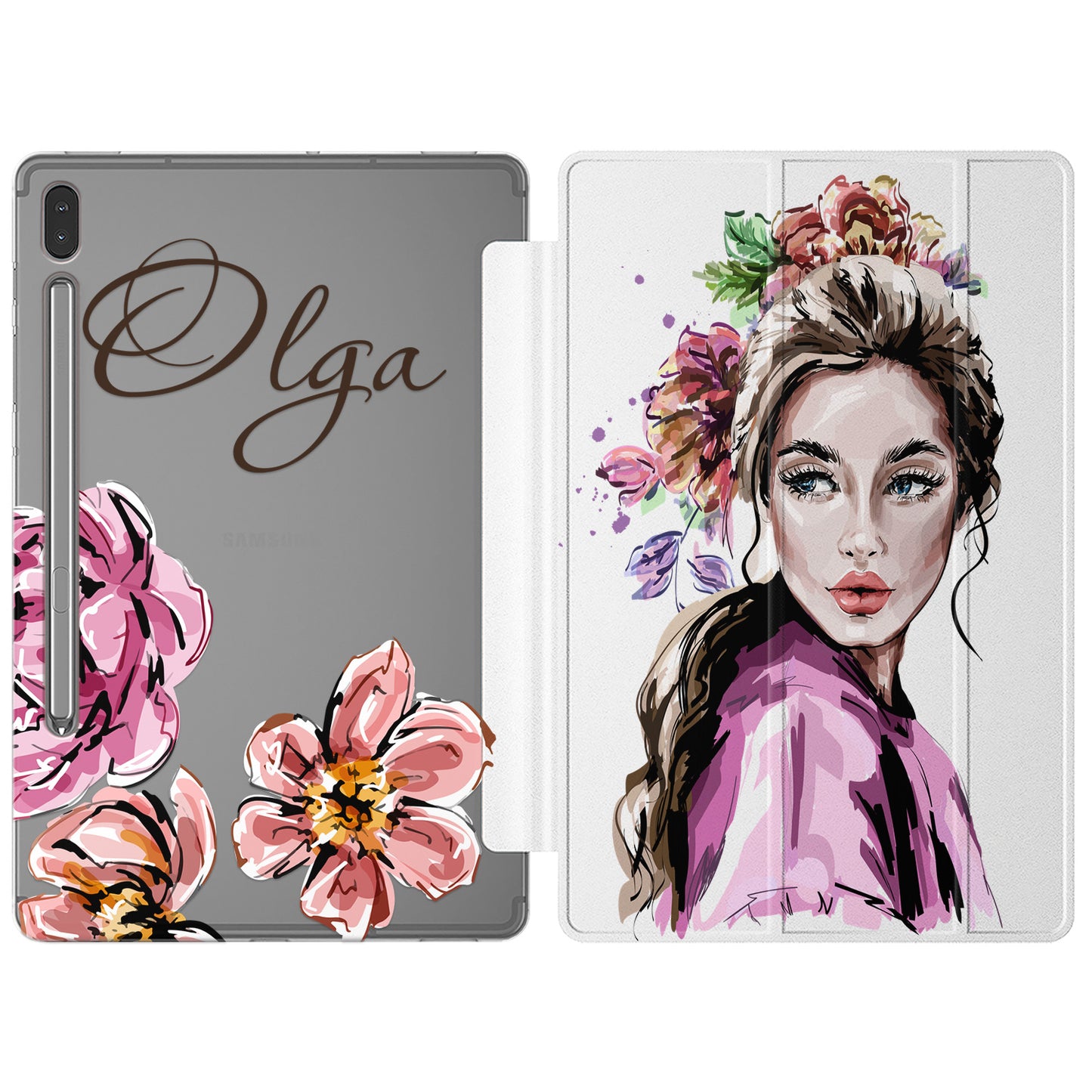 Cavka Apple iPad Smart Cover Floral Lady