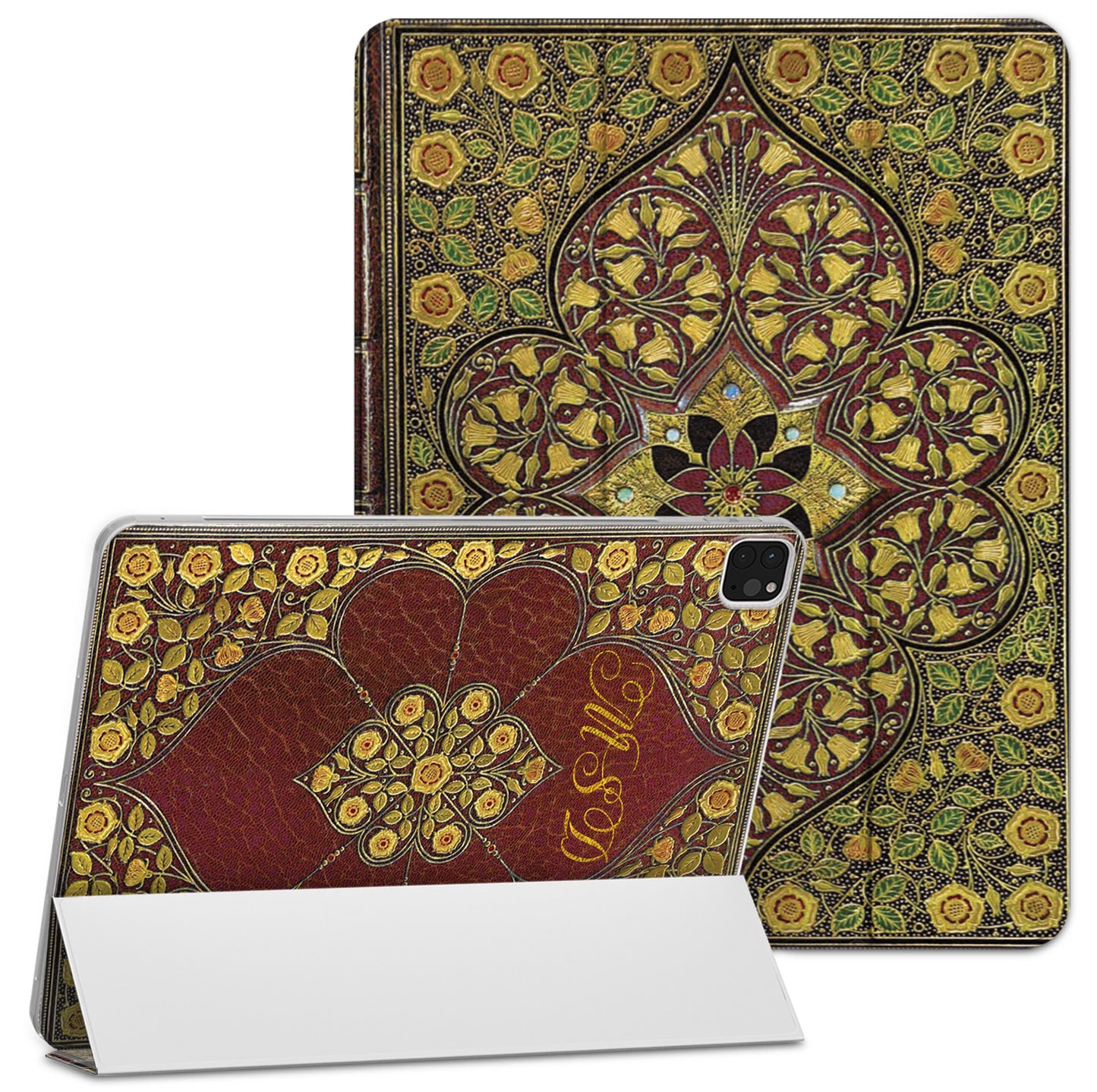 Cavka Apple iPad Smart Cover Vintage Book Pattern