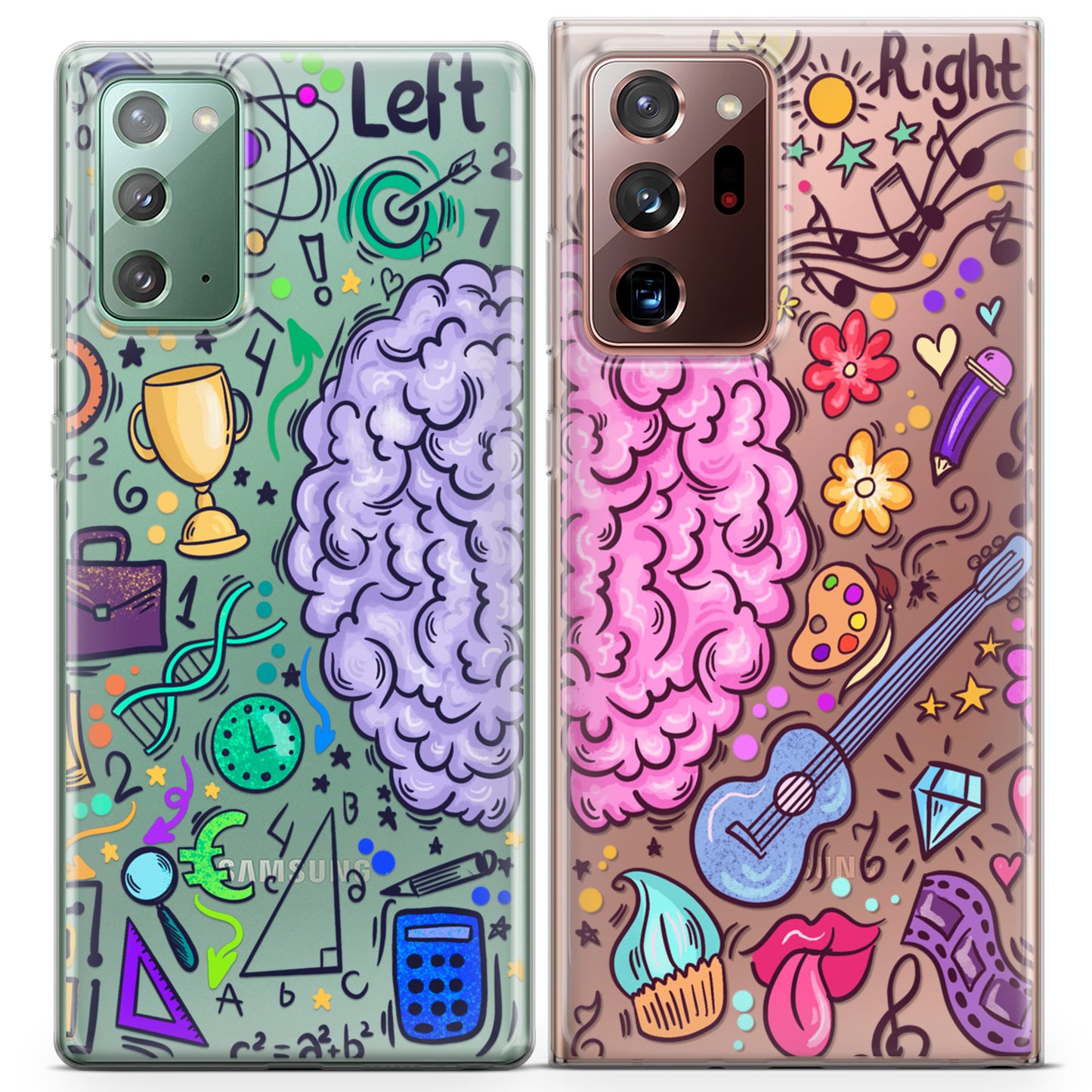 Cavka iPhone Couple Cases Left and Right Brain