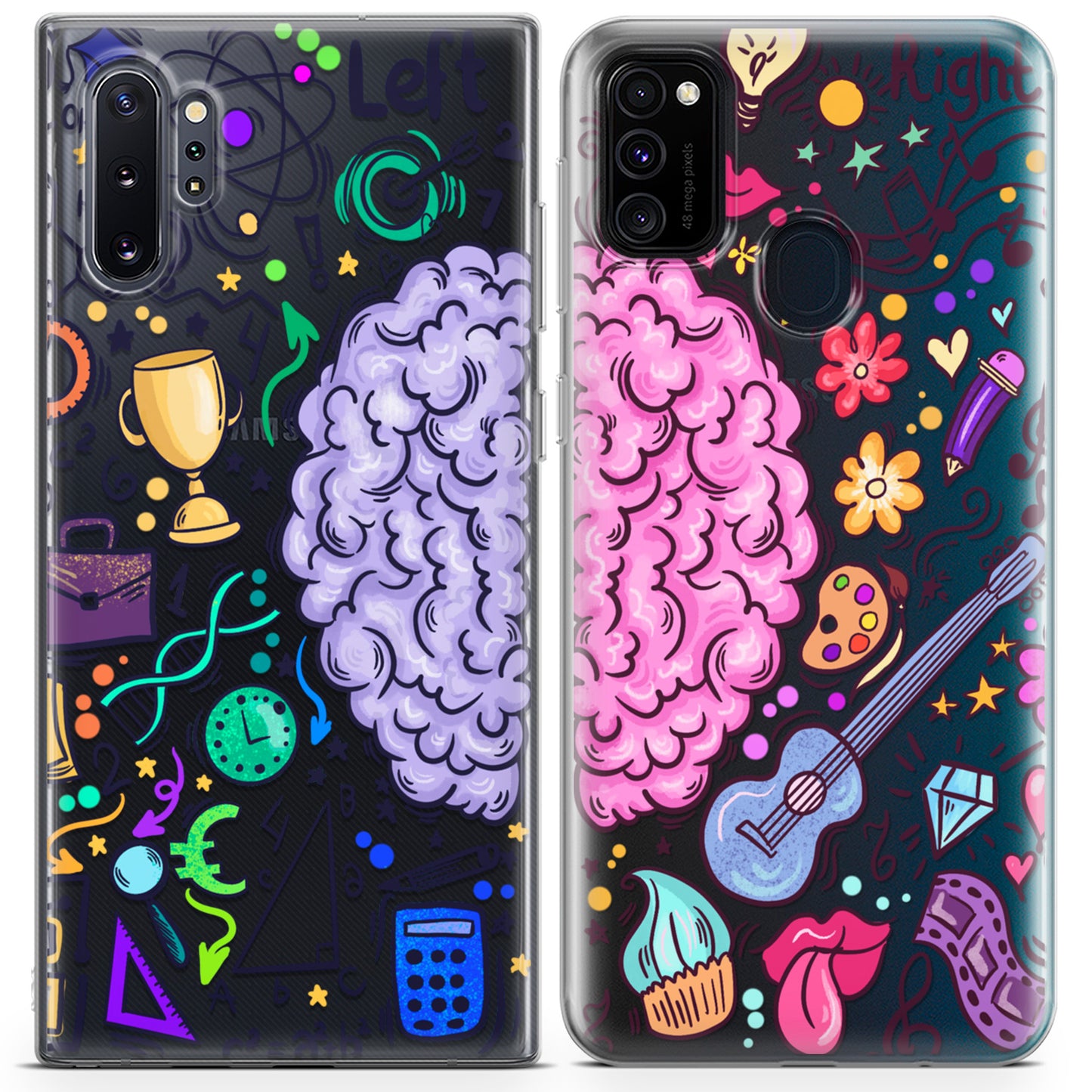 Cavka iPhone Couple Cases Left and Right Brain