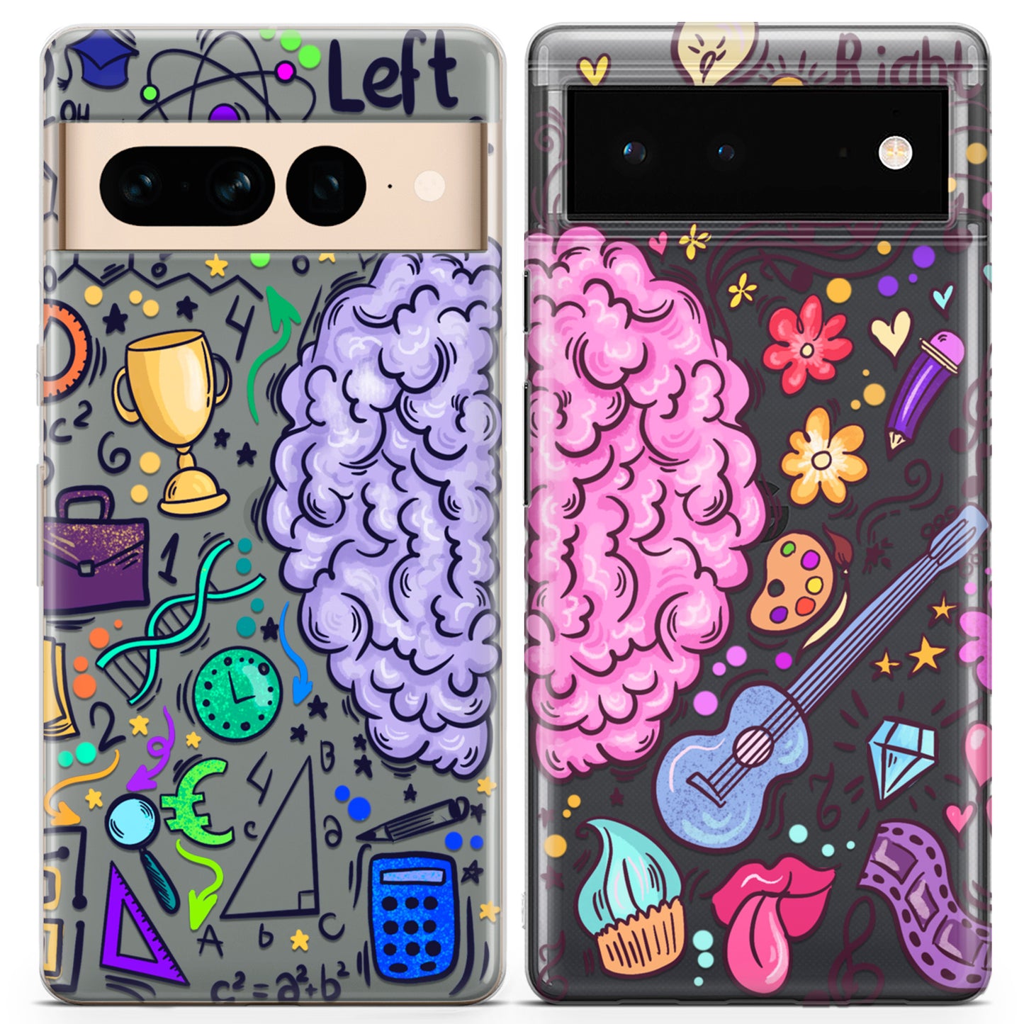 Cavka iPhone Couple Cases Left and Right Brain
