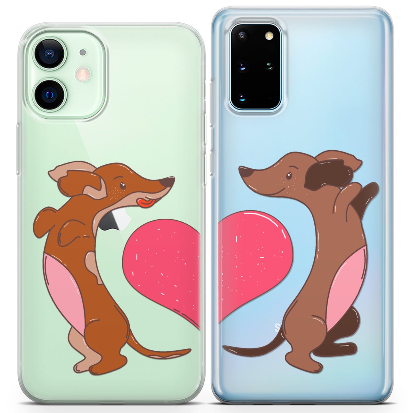 Cavka iPhone Couple Cases Cute Puppies