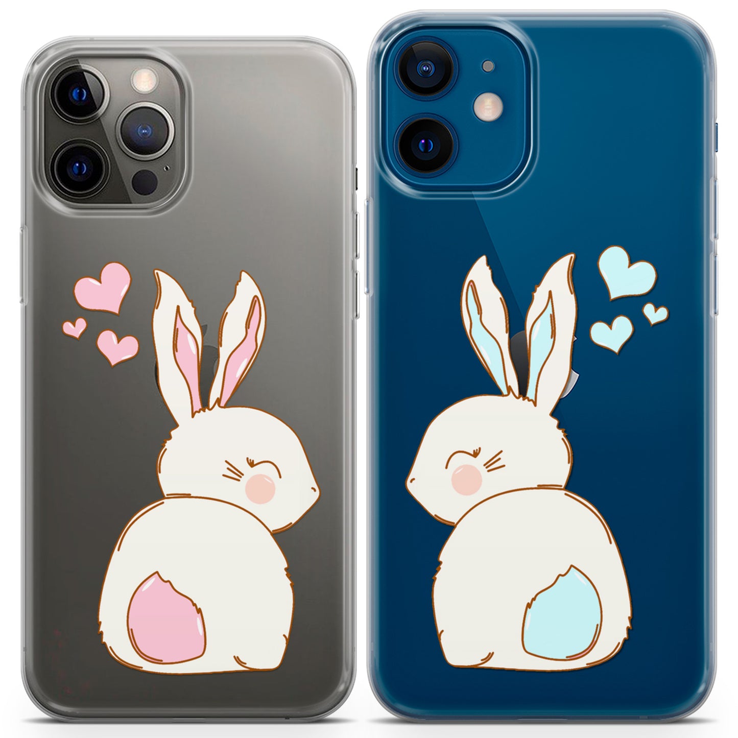 Cavka iPhone Couple Cases Cute Bunnies